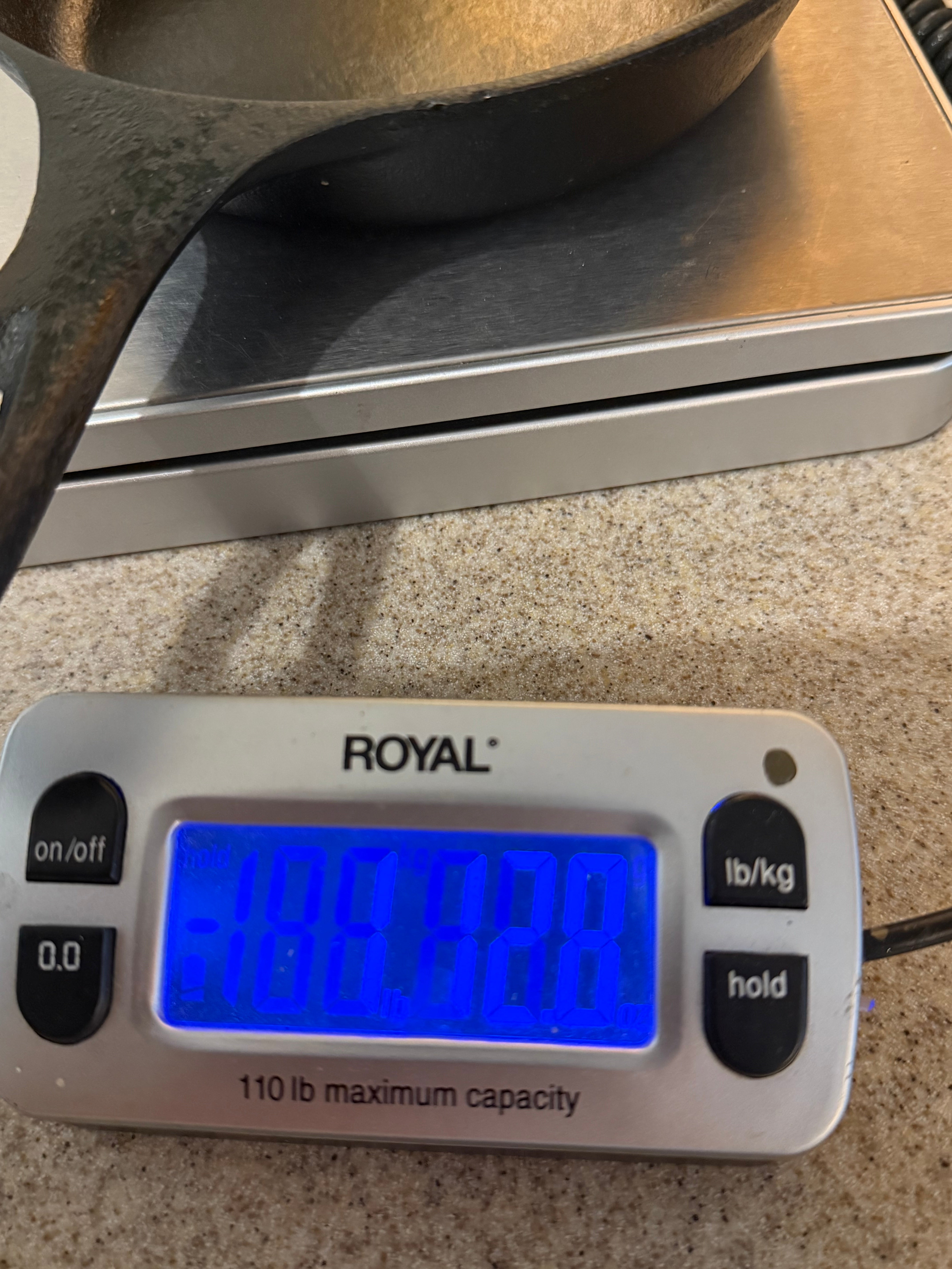 Three 6.5” cast iron skillets, Lodge brand