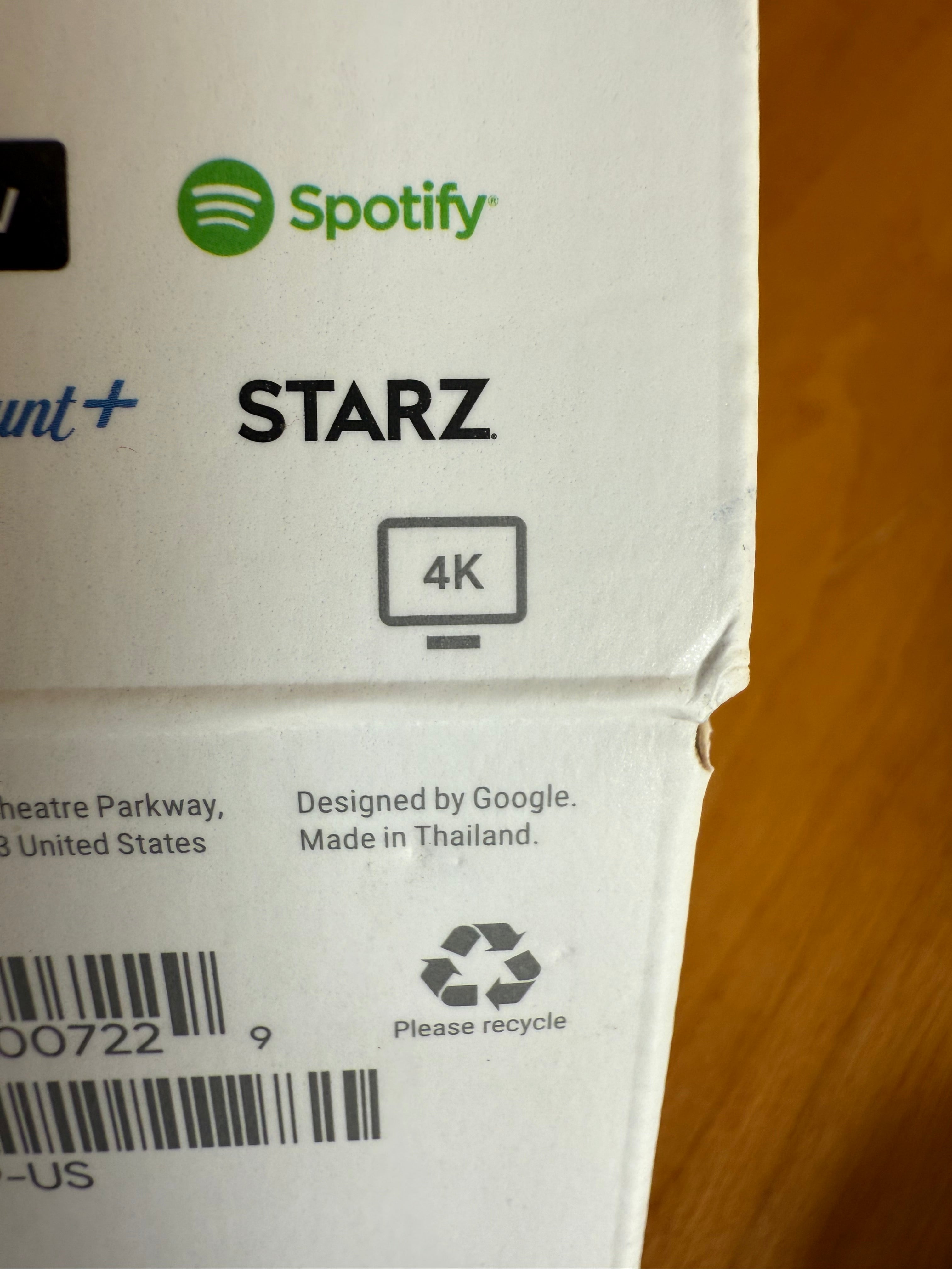 Google Chromecast with Google TV 4k, 2021 version