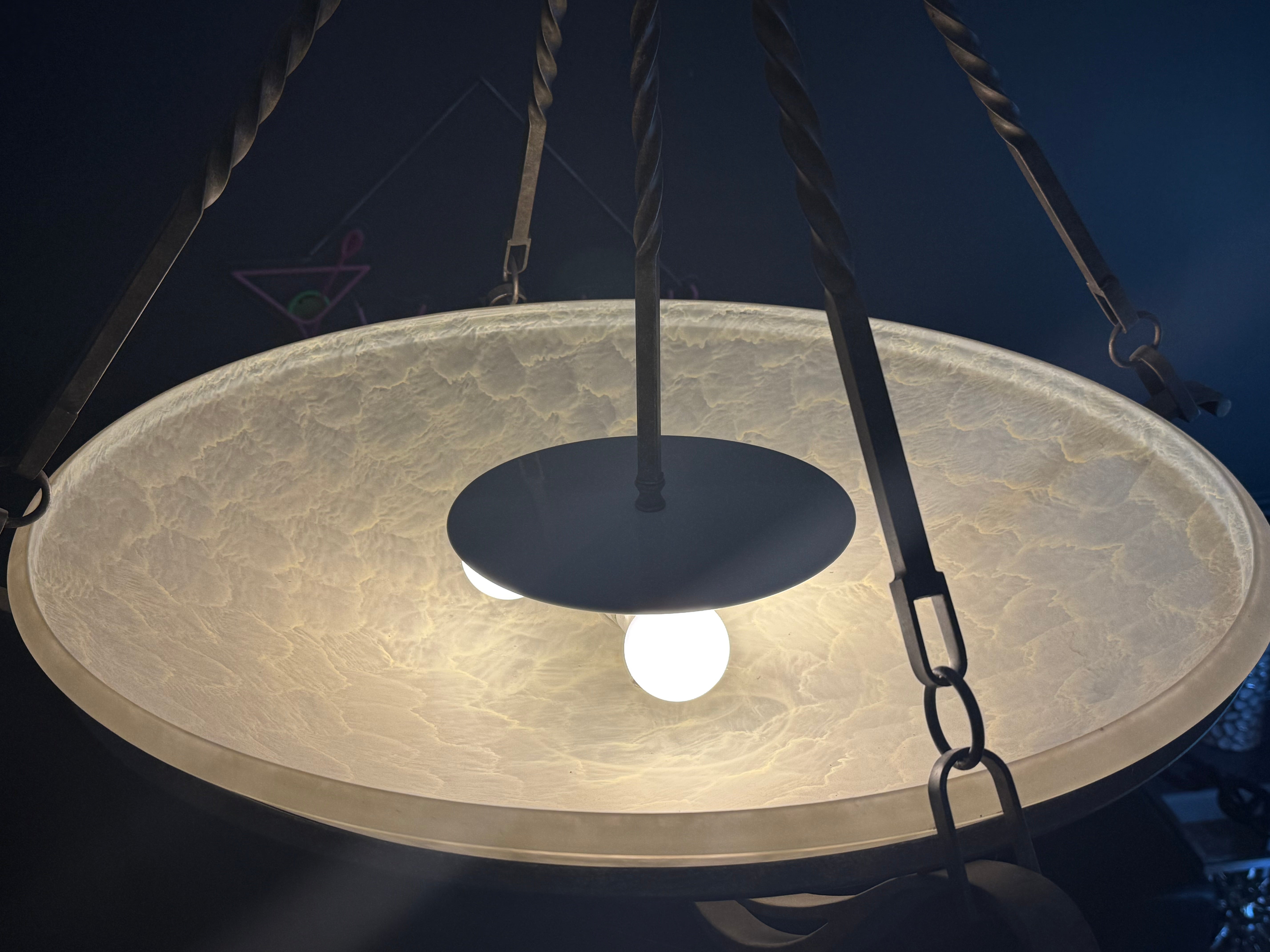 Bronze dining room light fixture