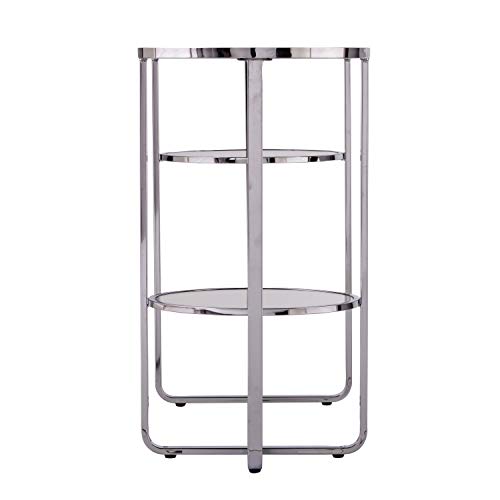 SEI Furniture Maxina Console Table, Polished Chrome
