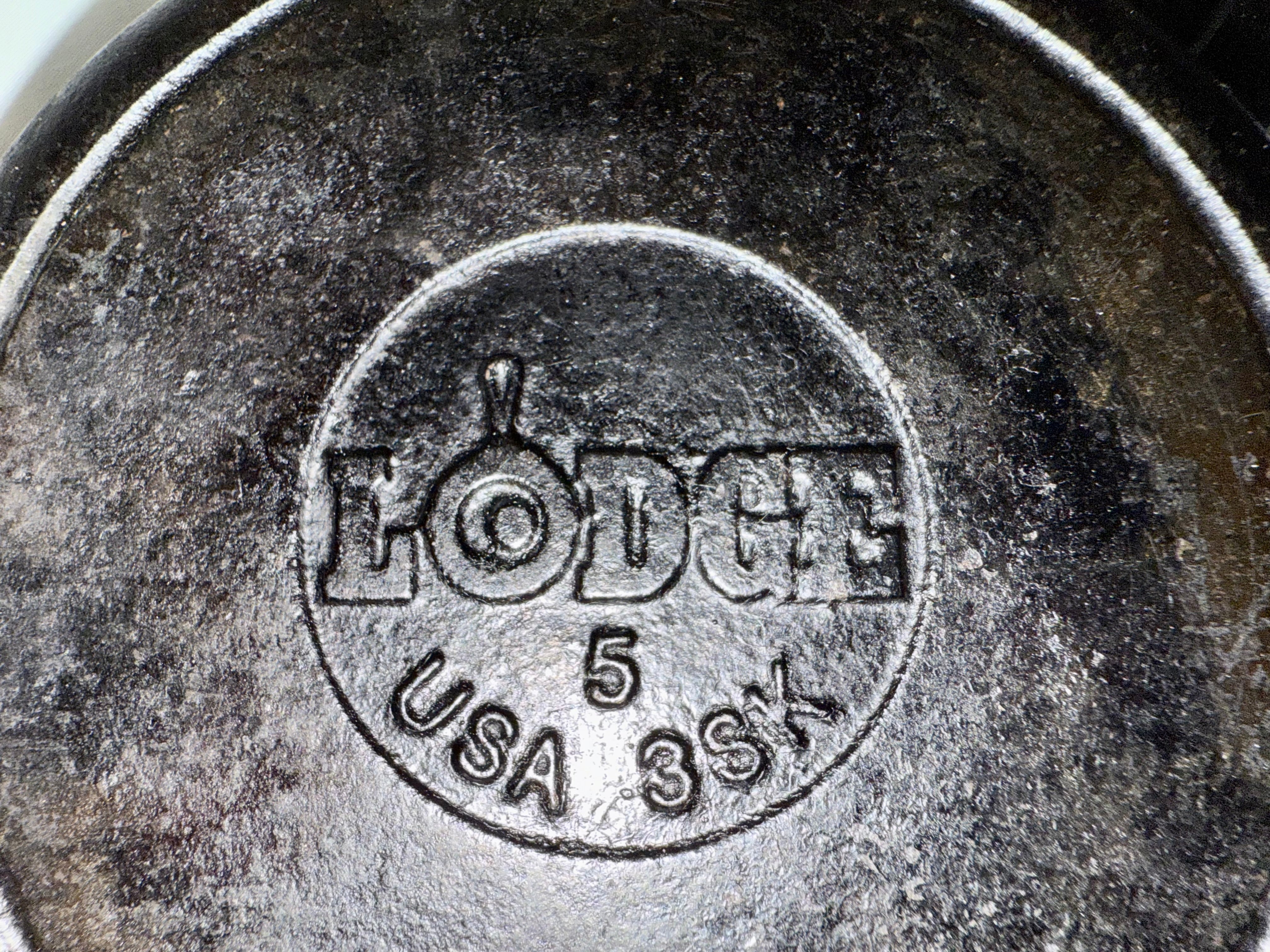 Three 6.5” cast iron skillets, Lodge brand
