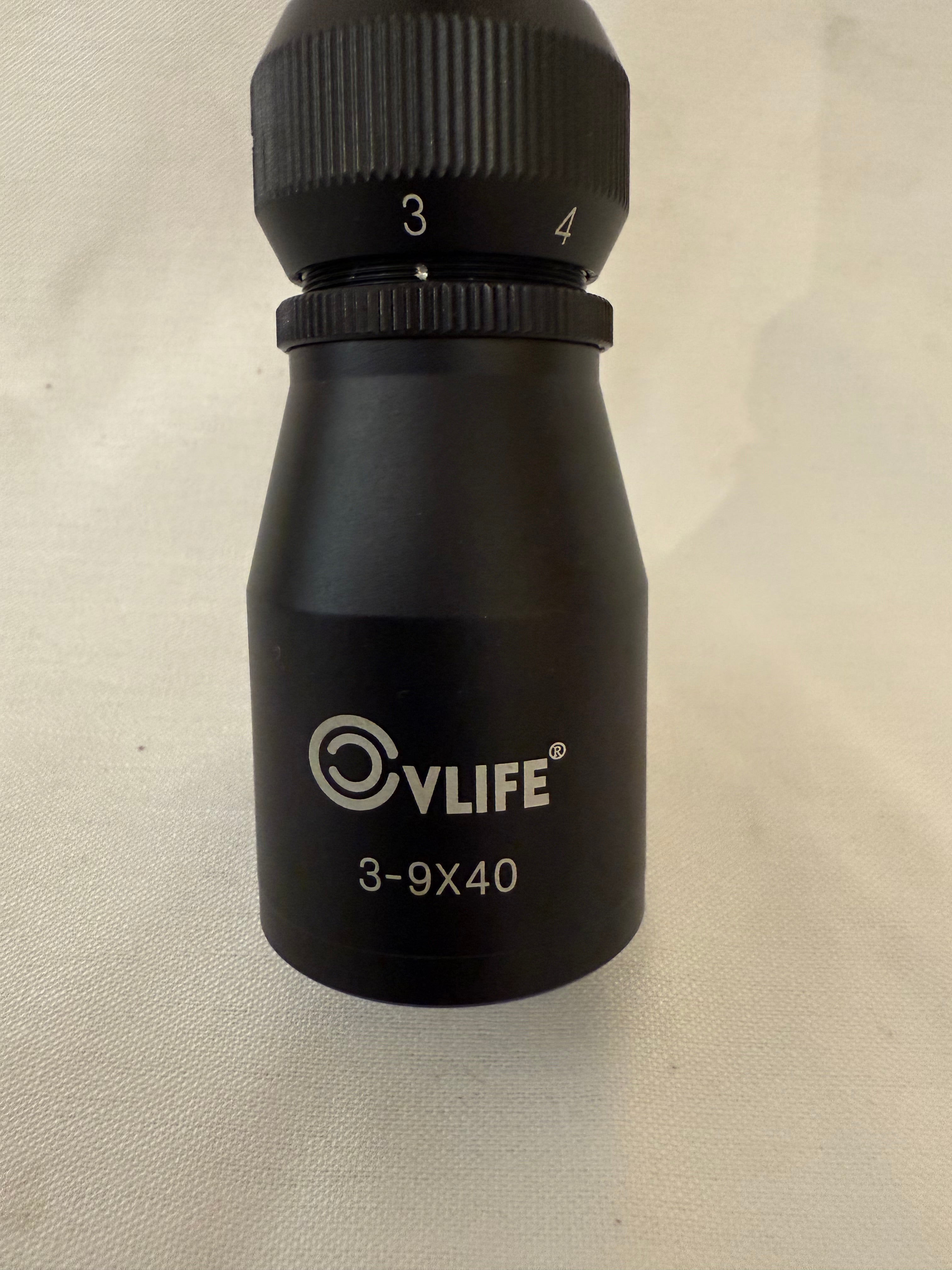 2 scopes vLife 3-9x40 & 1x30 scope w red green