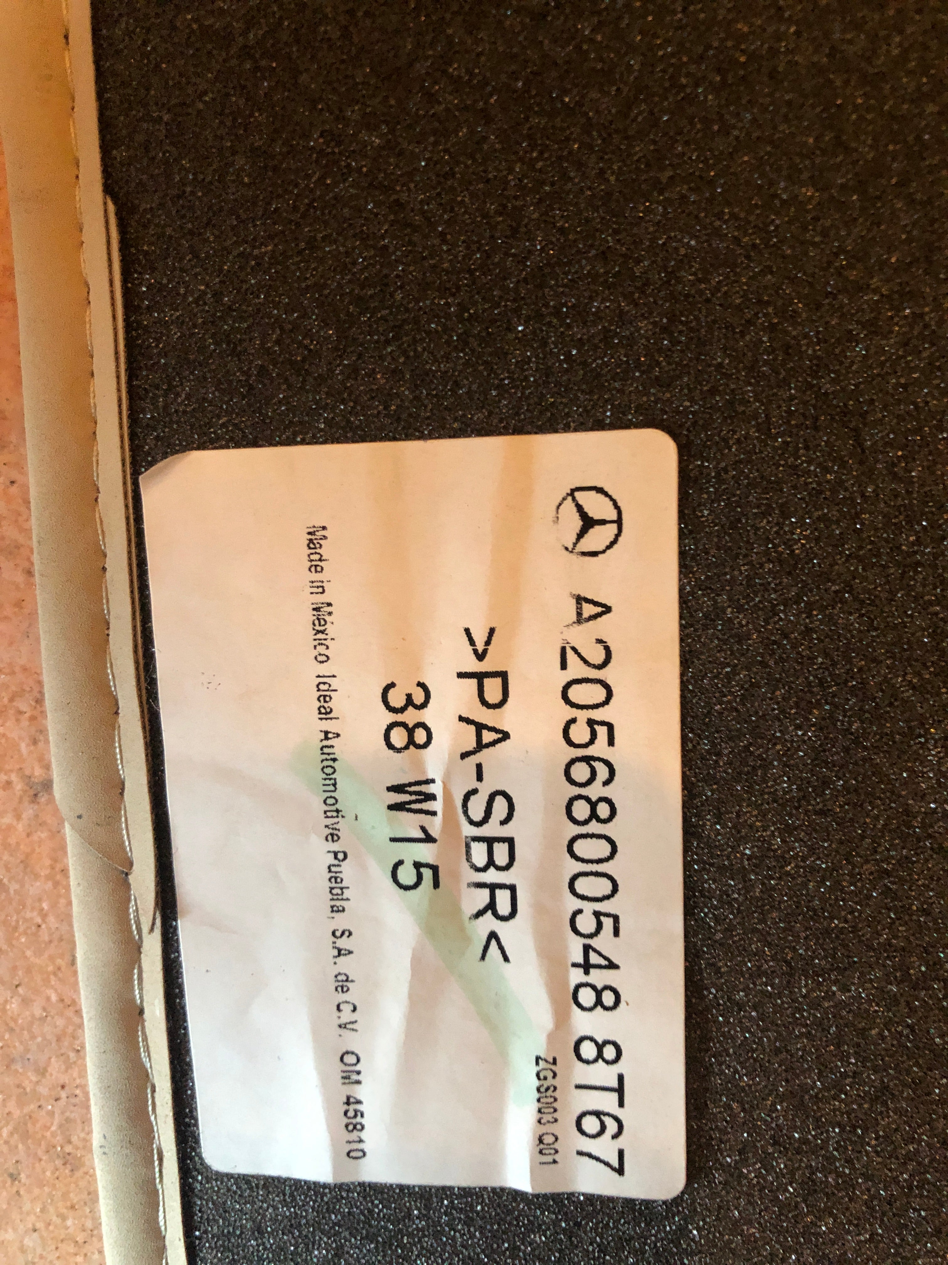 Car mats for Mercedes Benz 2017 C-class