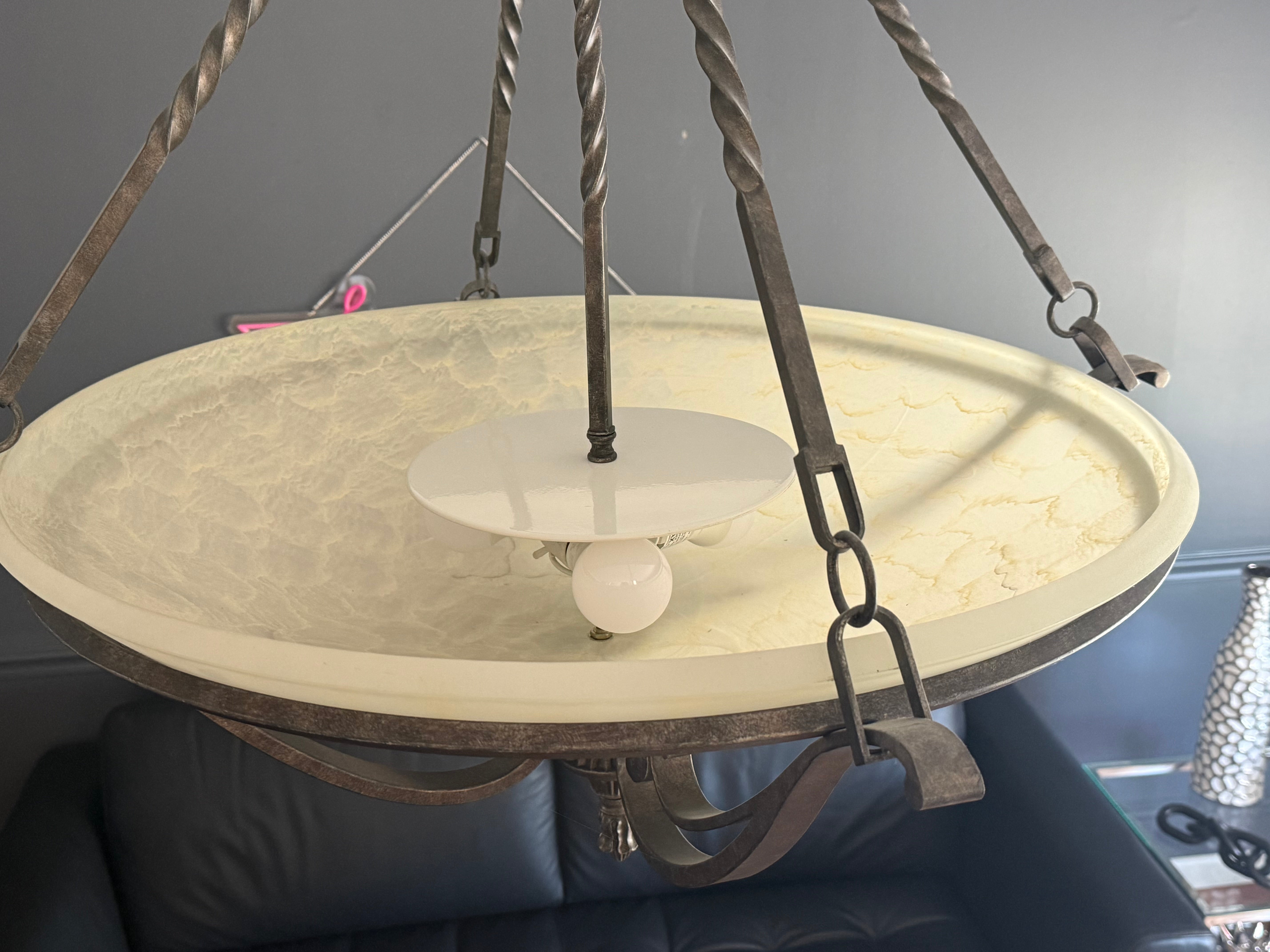 Bronze dining room light fixture