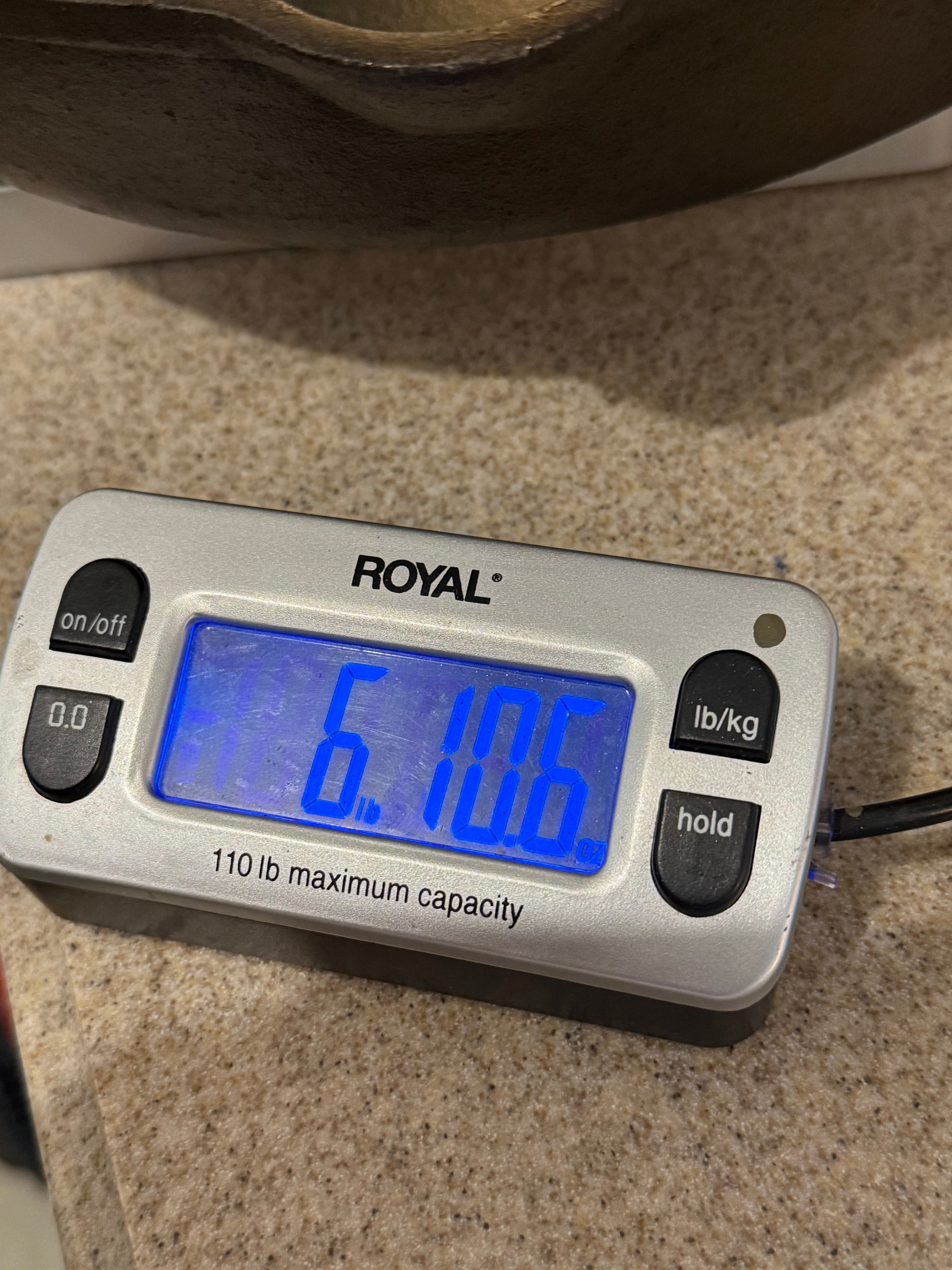 12” cast iron skillet, well used and seasoned