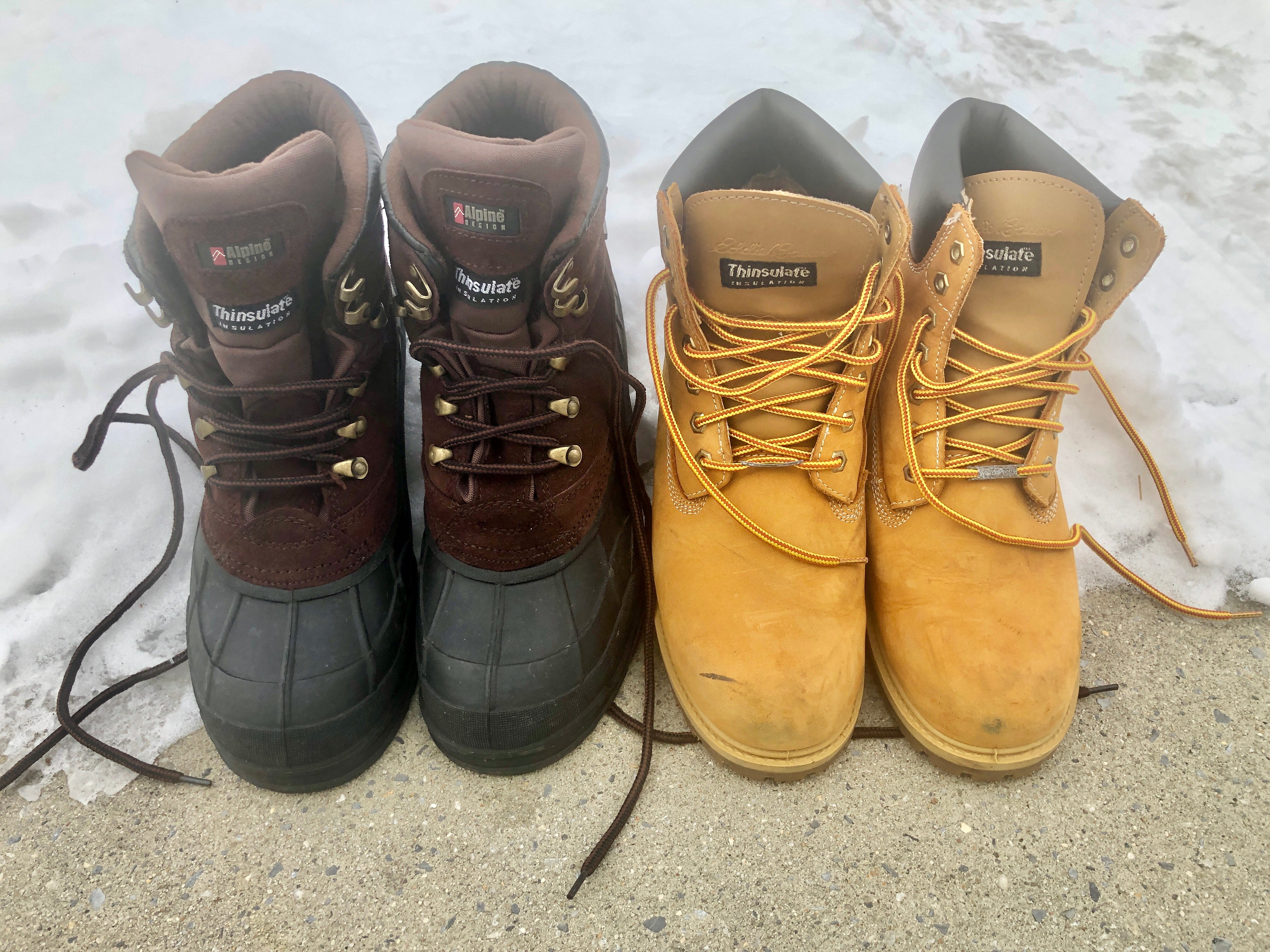 Men’s work boots/ snow boots size 10.5/ 11, like new, Eddie Bauer, Alpine Design