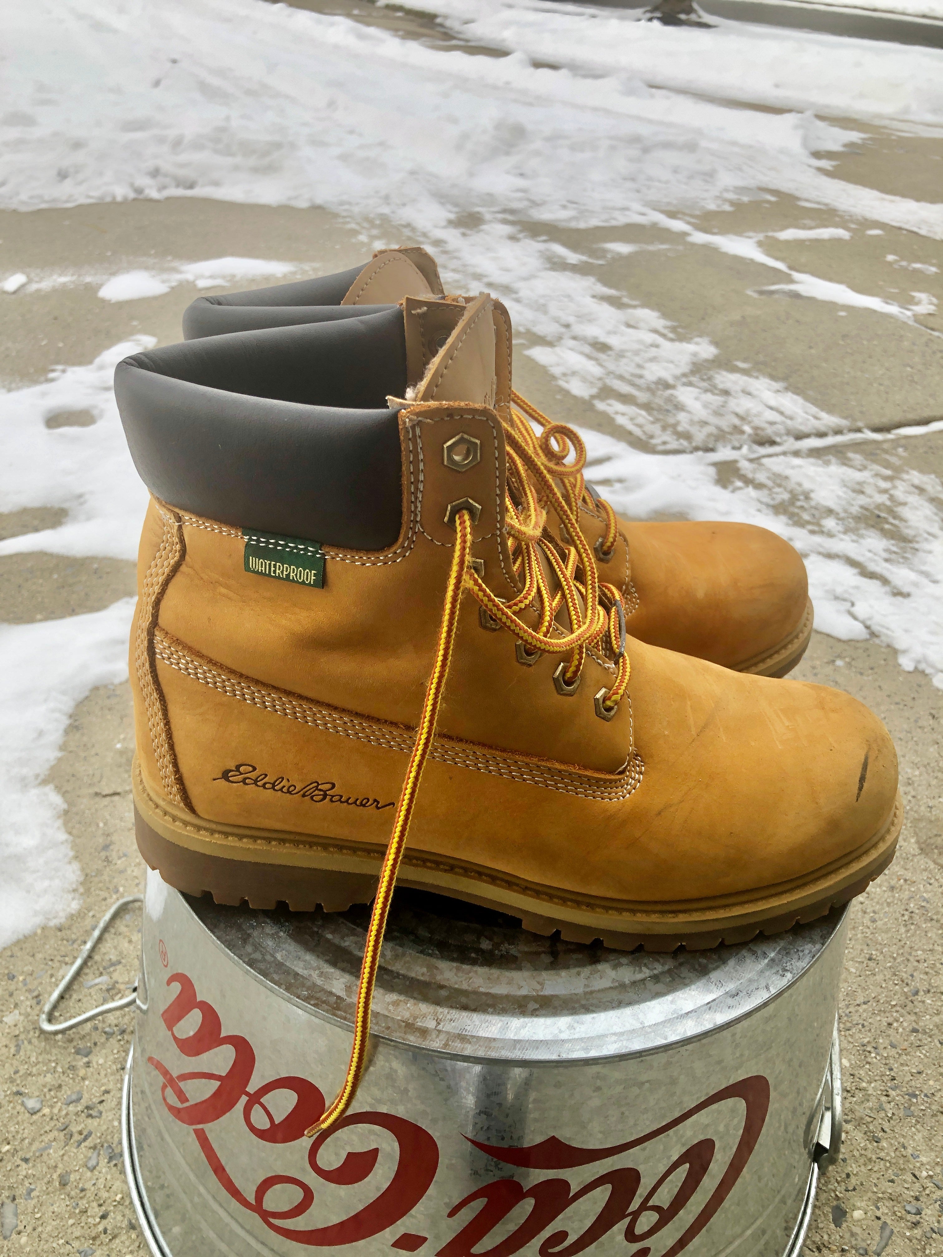 Men’s work boots/ snow boots size 10.5/ 11, like new, Eddie Bauer, Alpine Design