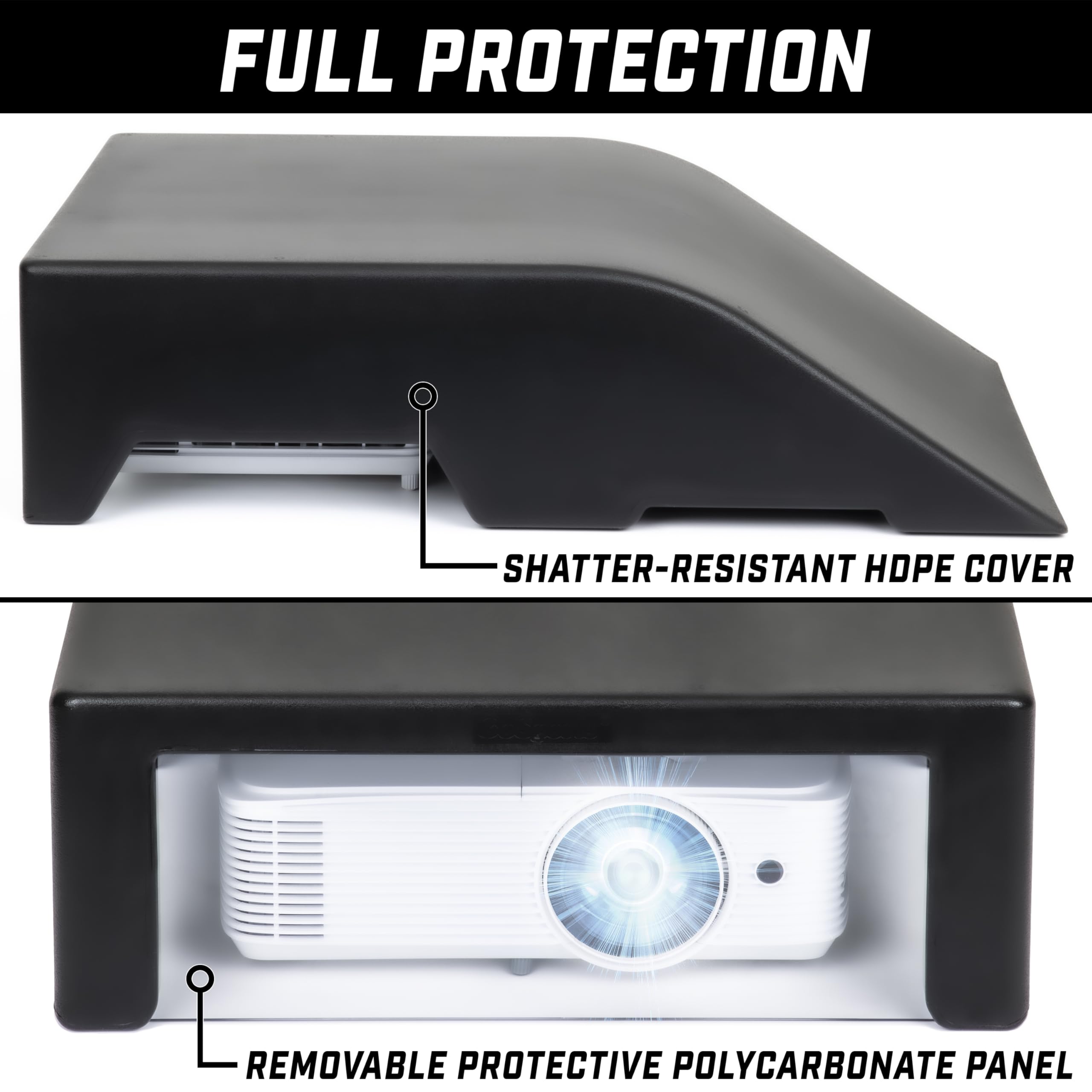 GoSports Golf Simulator Projector Cover - Floor Mounted Enclosure for LED Projectors