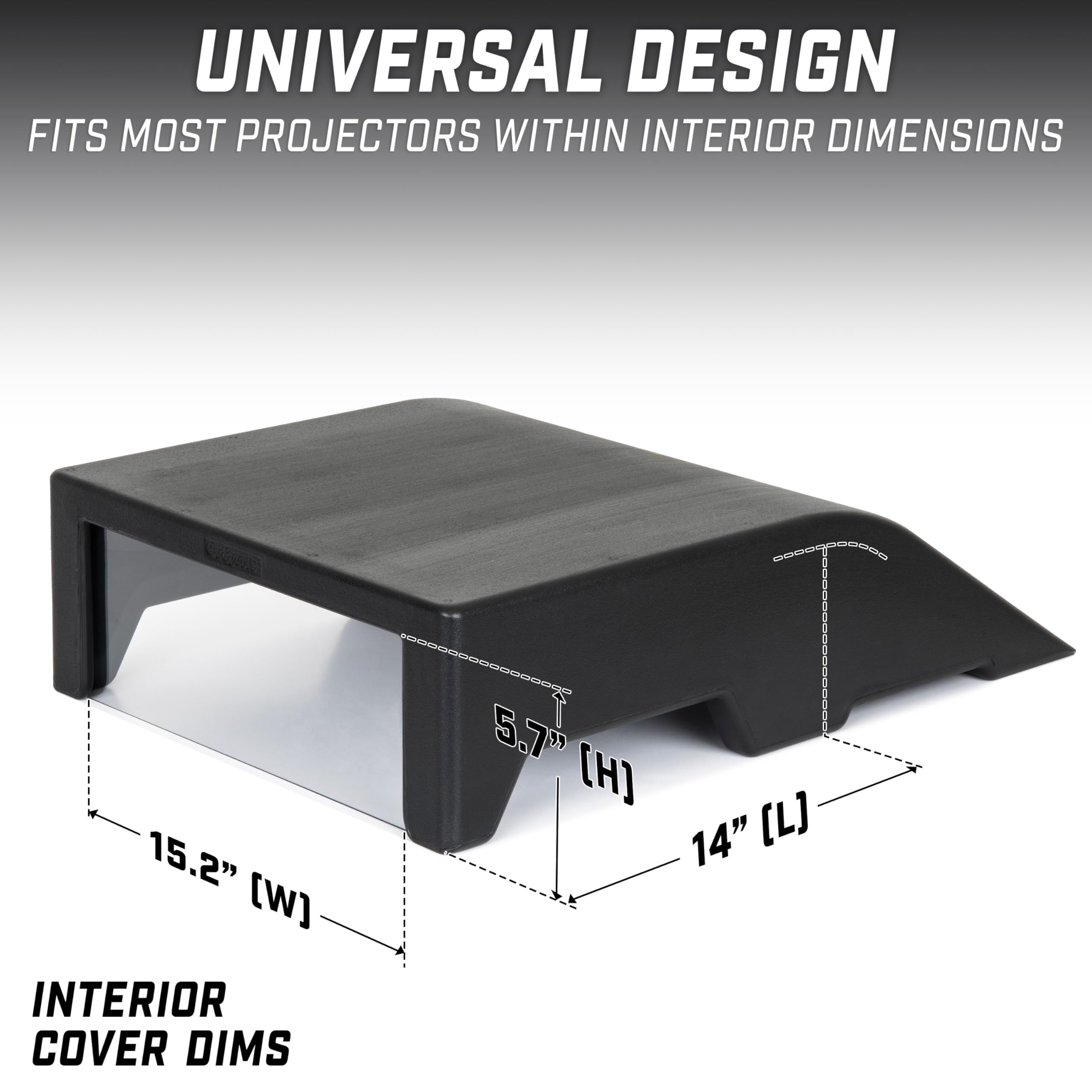 GoSports Golf Simulator Projector Cover - Floor Mounted Enclosure for LED Projectors
