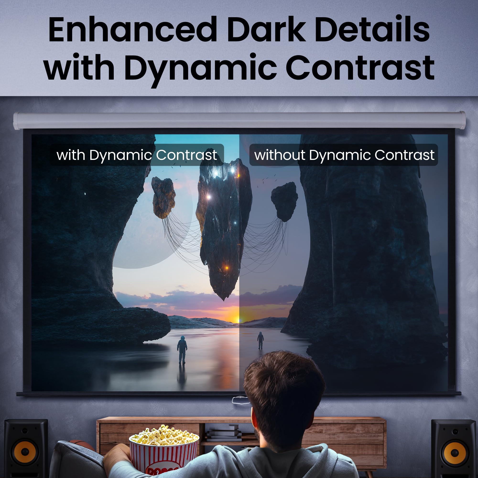 BenQ TK710STi 4K HDR Laser 3200 Lumens Movie and Gaming Short Throw Projector with 4ms Response Time | 240Hz Refresh Rate | HDR10 & HLG | Android TV with Netflix Chromecast & AirPlay | 3D Keystone