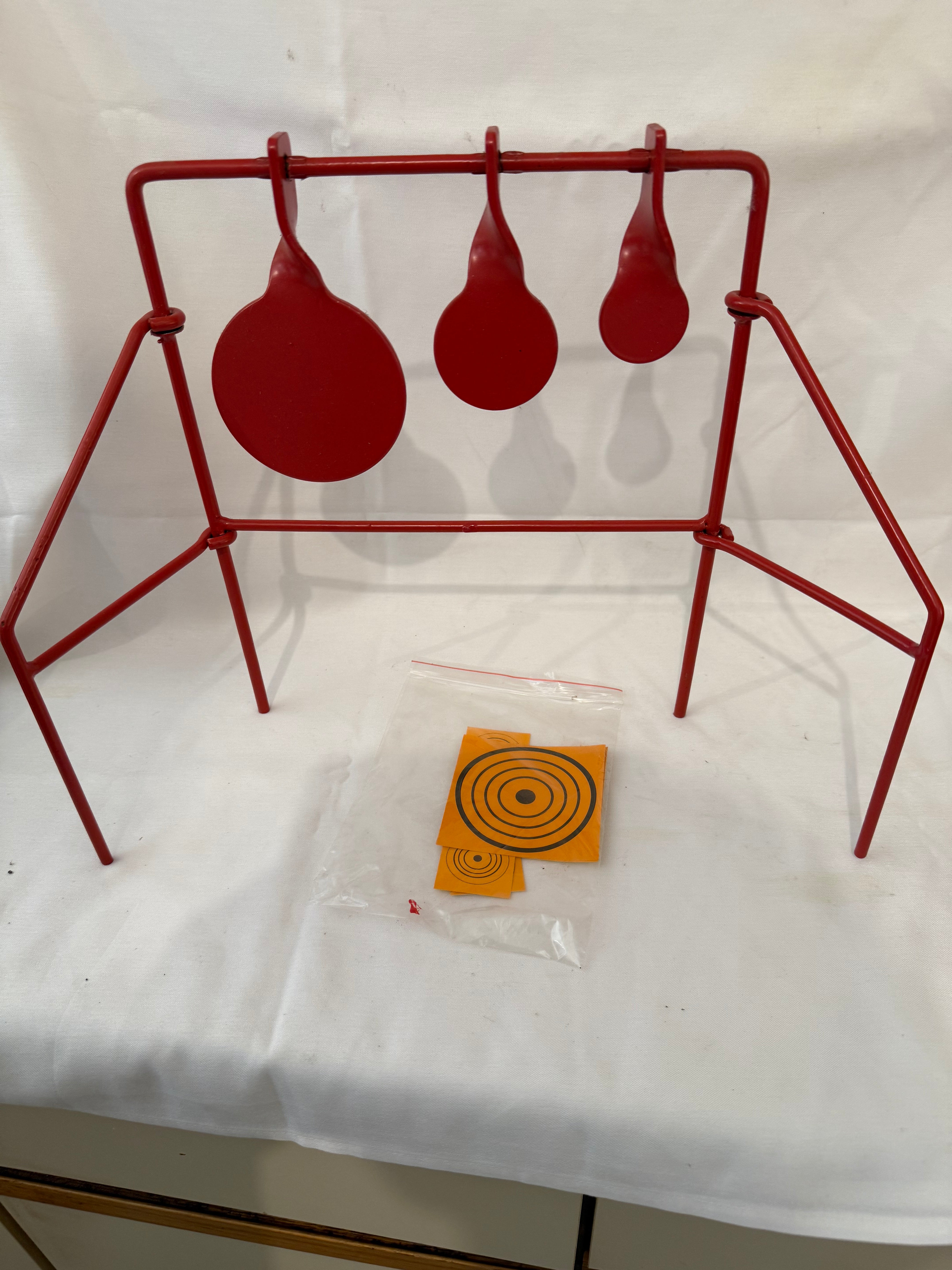 .22 Triple target spinner, Outdoor target practice