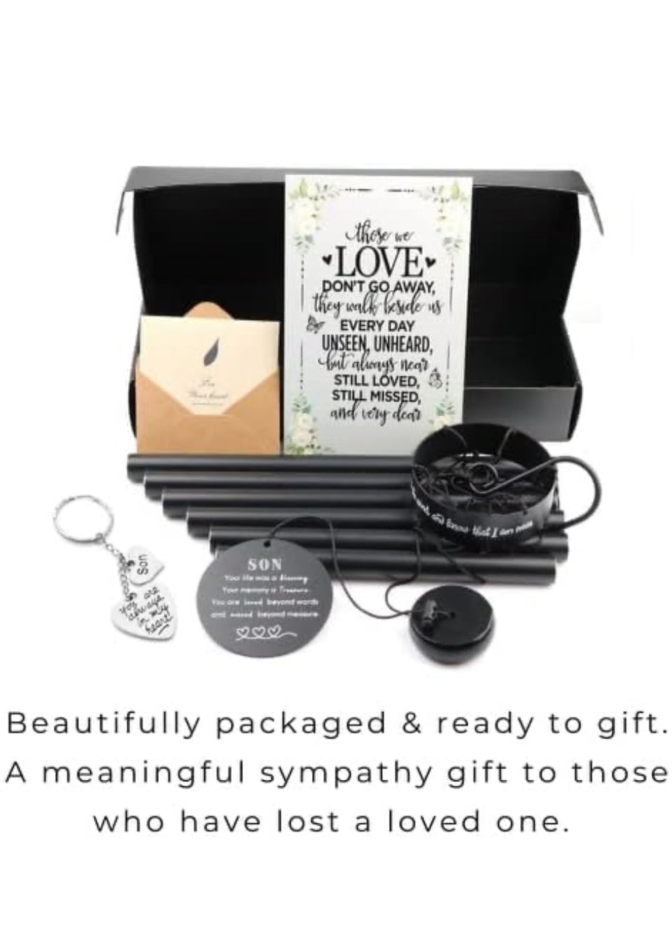 Memorial Wind Chimes for Loss of Loved One, Outdoor Memory Chimes