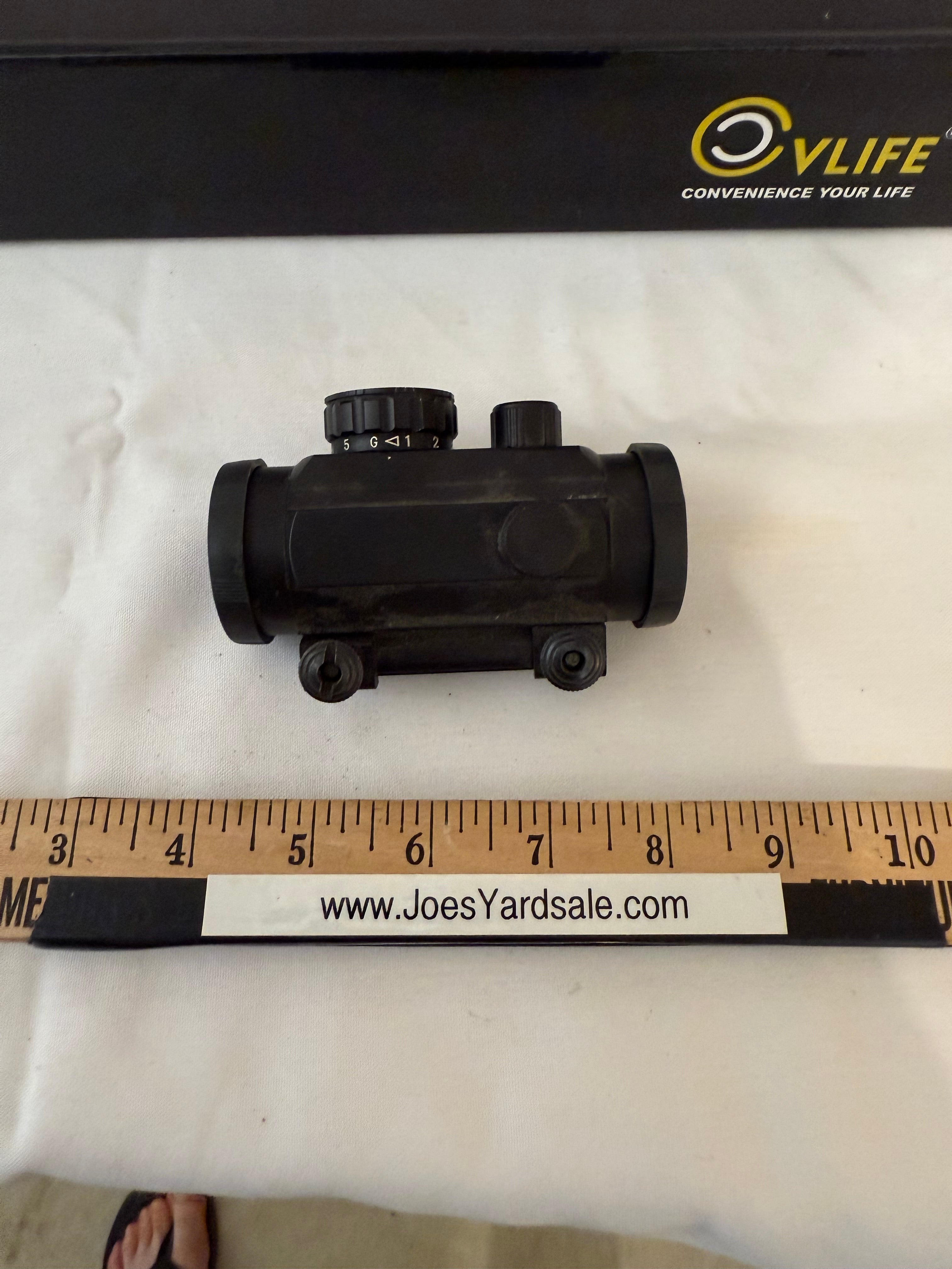 2 scopes vLife 3-9x40 & 1x30 scope w red green