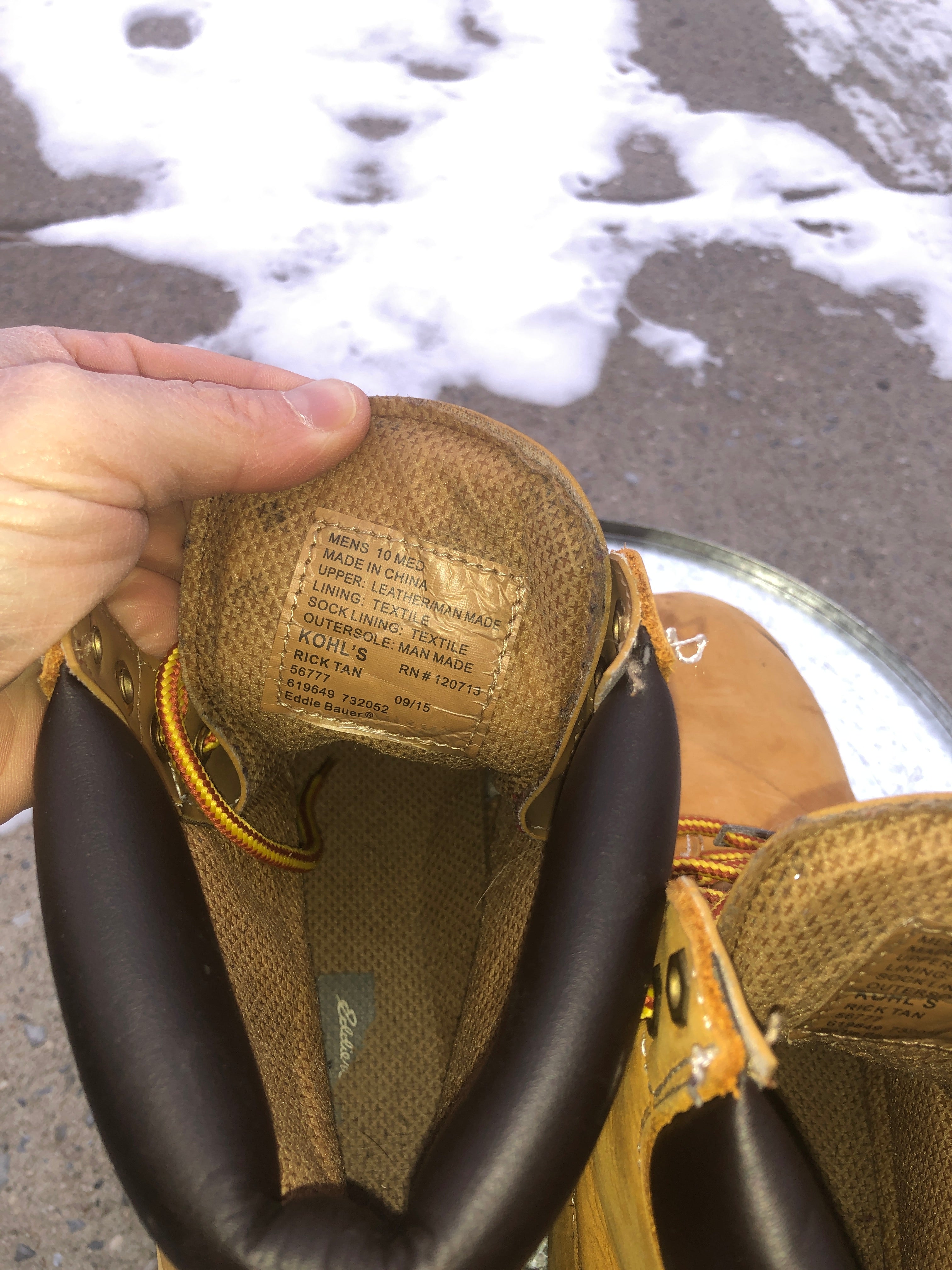 Men’s work boots/ snow boots size 10.5/ 11, like new, Eddie Bauer, Alpine Design