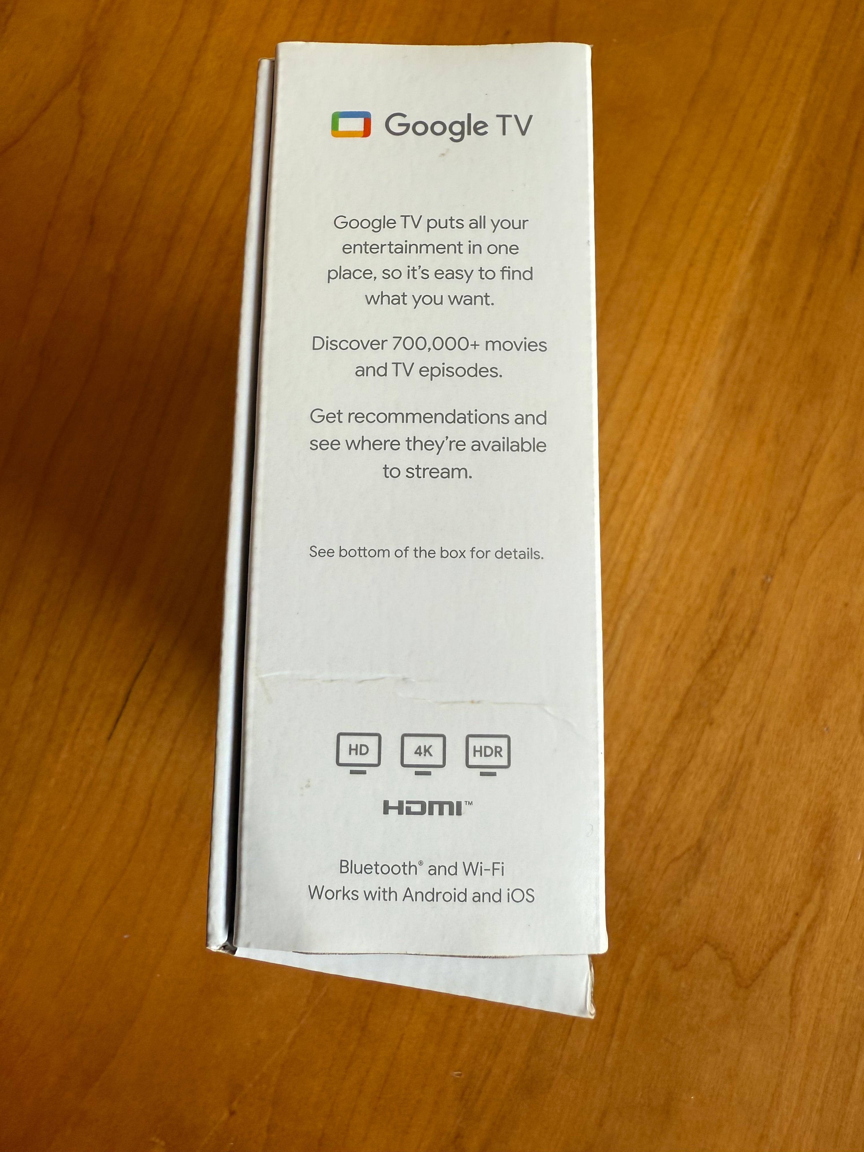 Google Chromecast with Google TV 4k, 2021 version