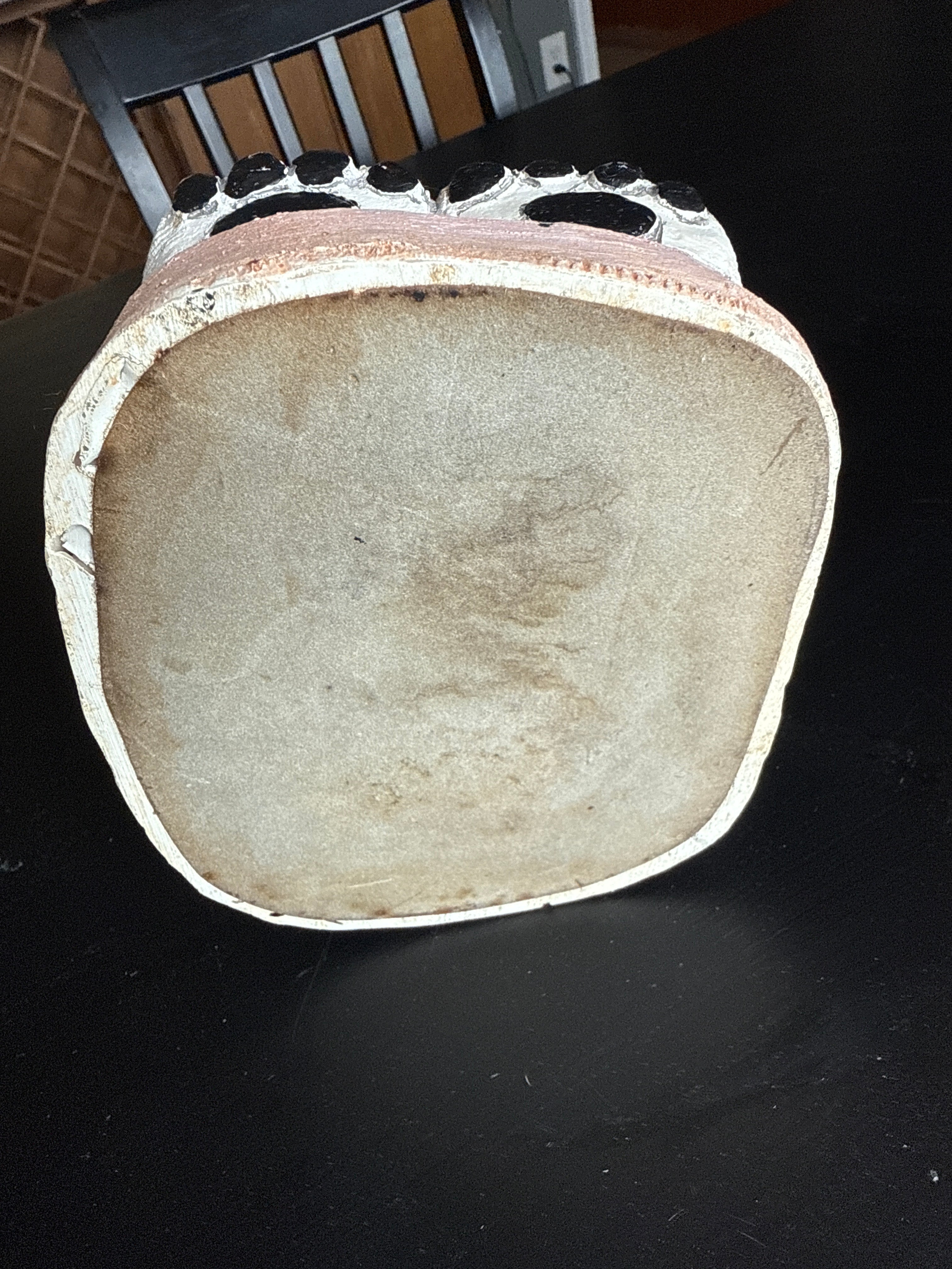 2002 Telle M. Stein Ceramic BUDDY BULLDOG 8" Tall Figure Sculpture