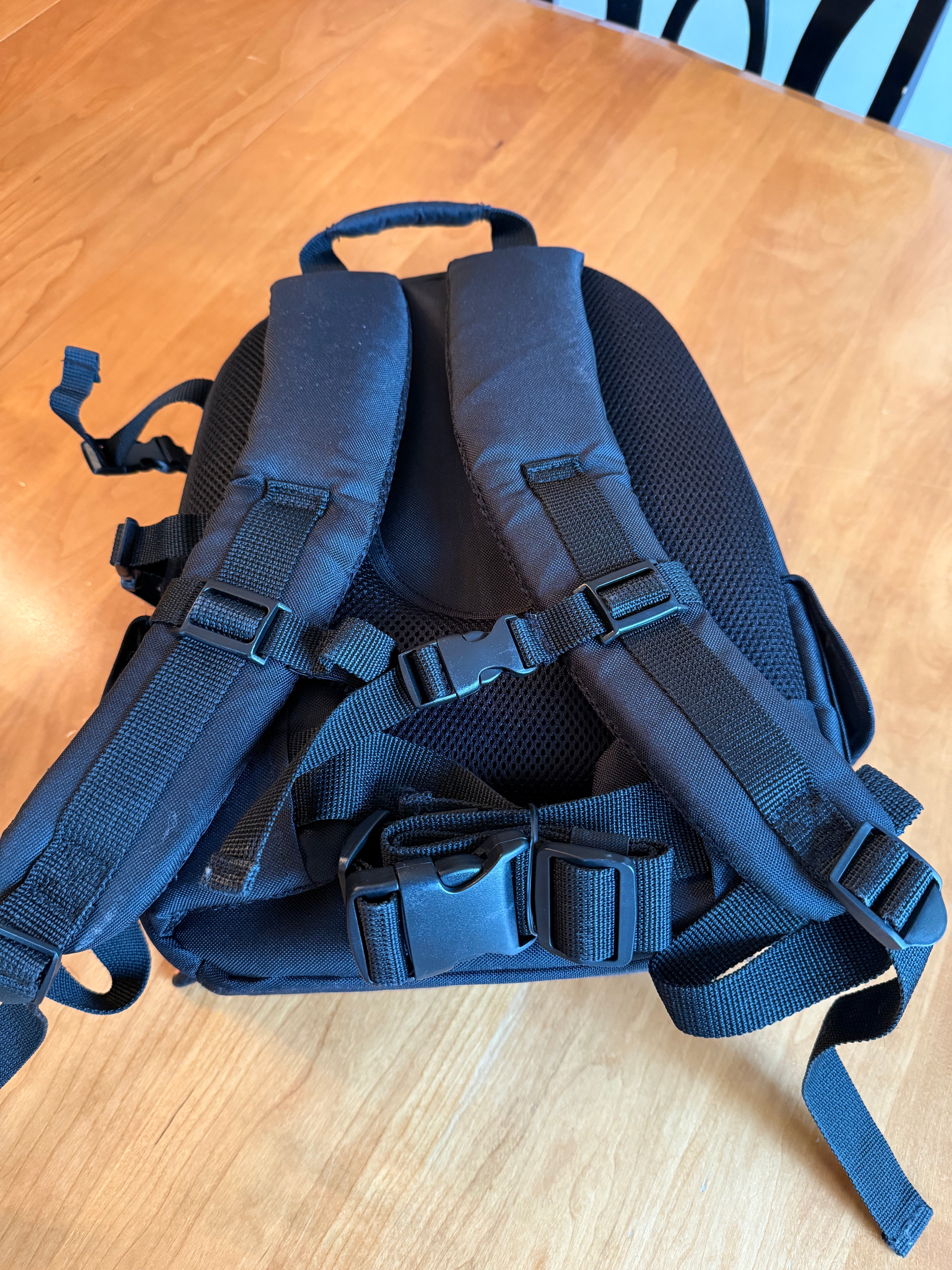 Amazon Basics Backpack for SLR Cameras and Accessories-Solid, Black