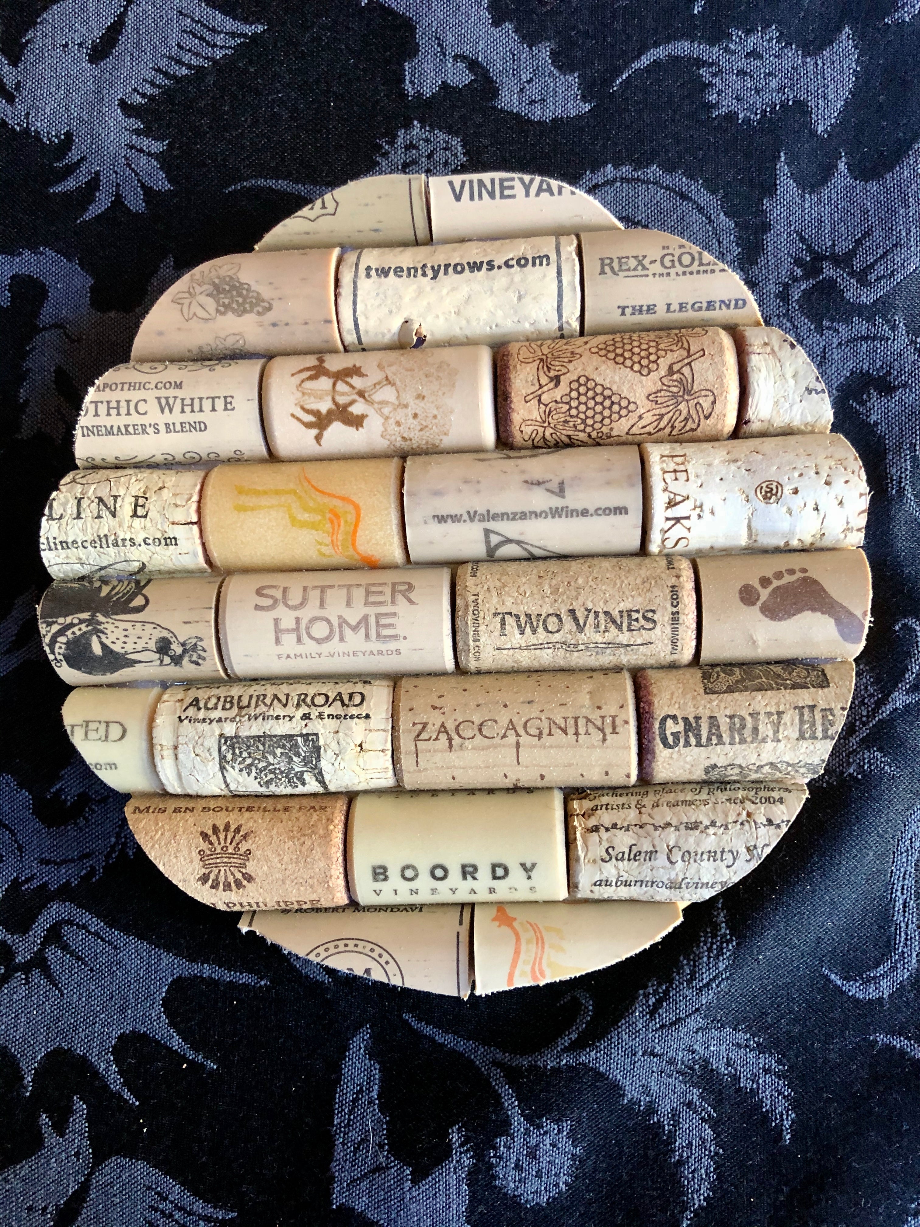 round Cork trivet/coaster (auburn rd)