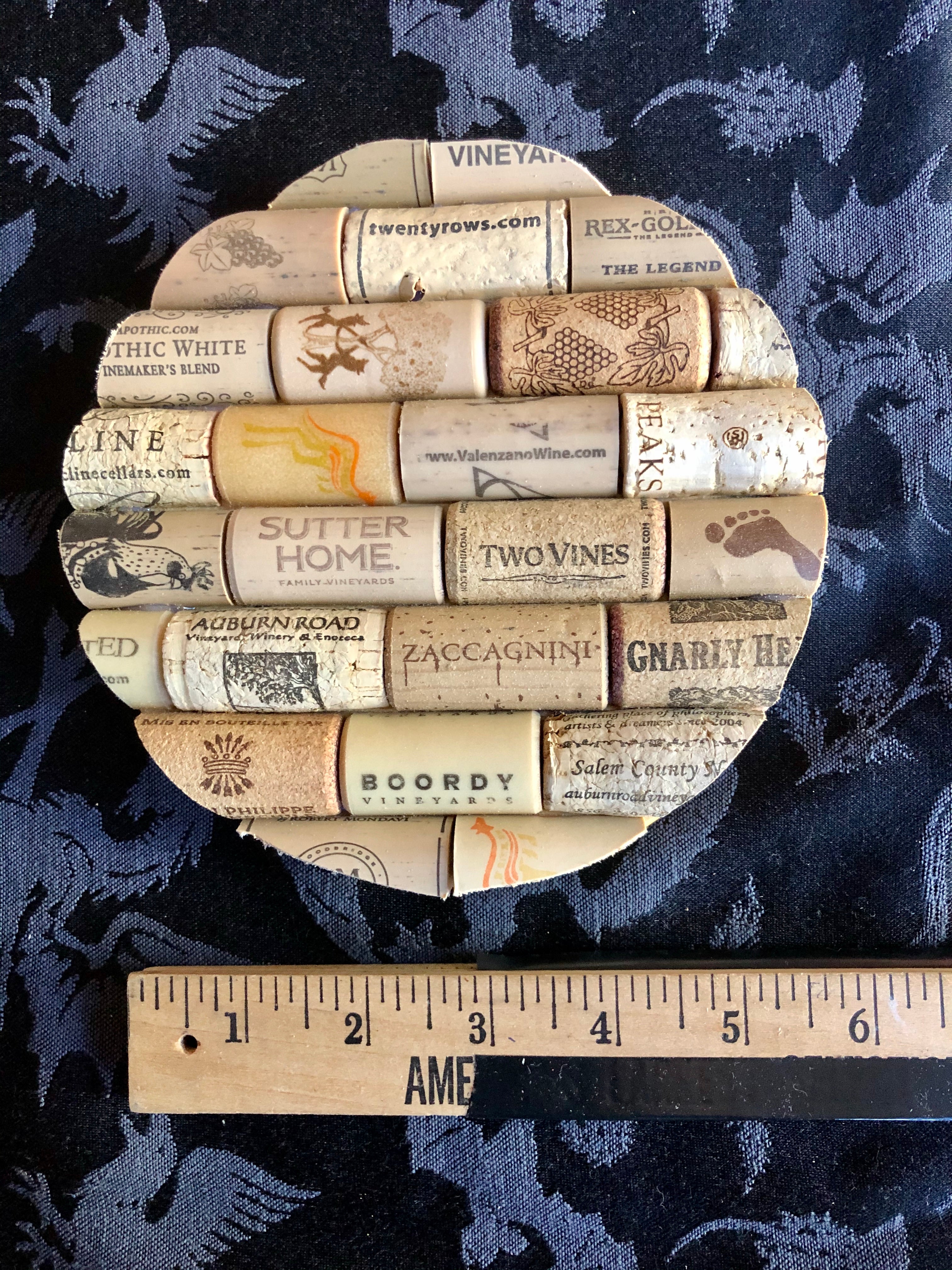 round Cork trivet/coaster (auburn rd)