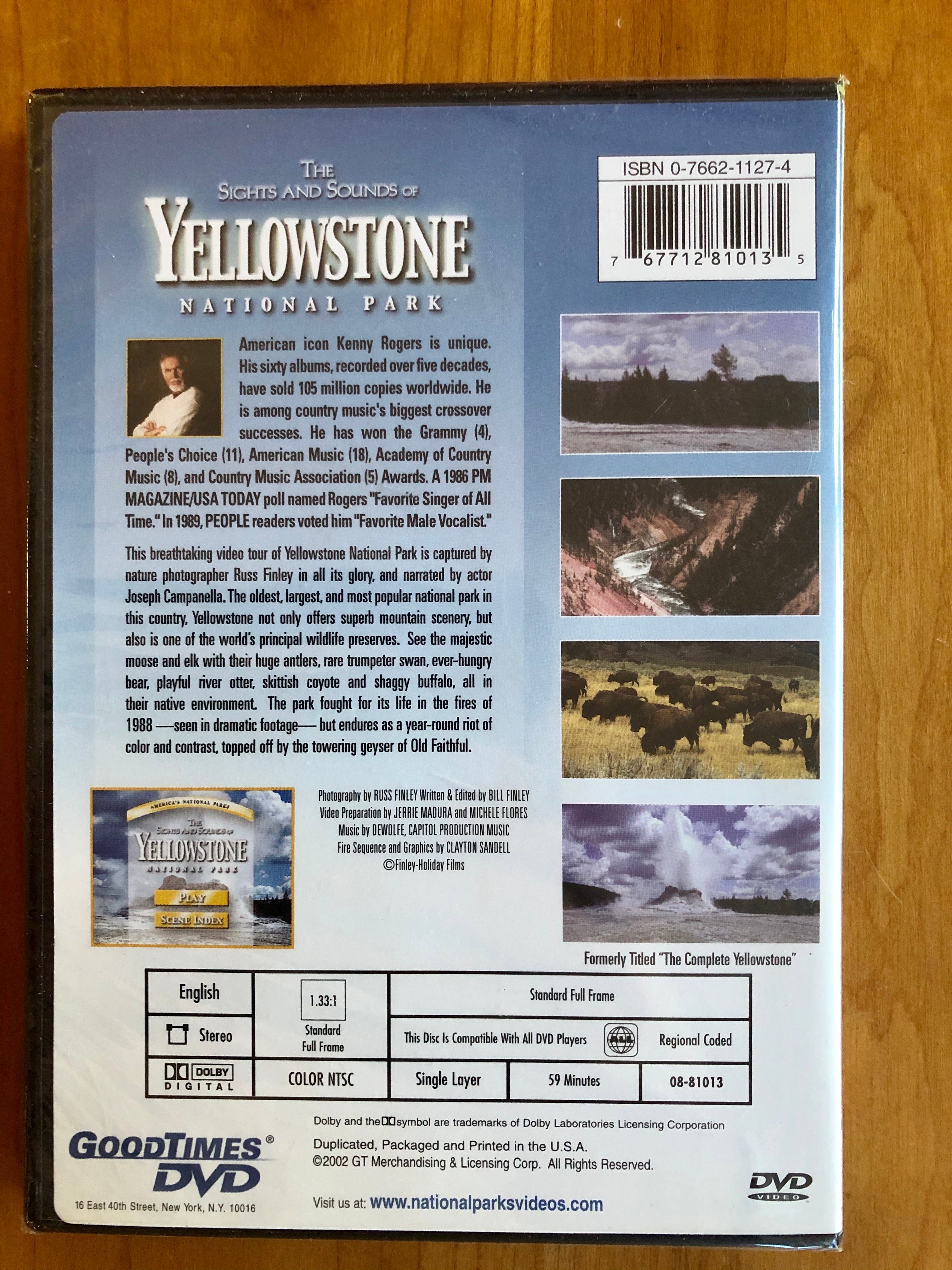 Kenny Rogers Discovering national parks DVDs
