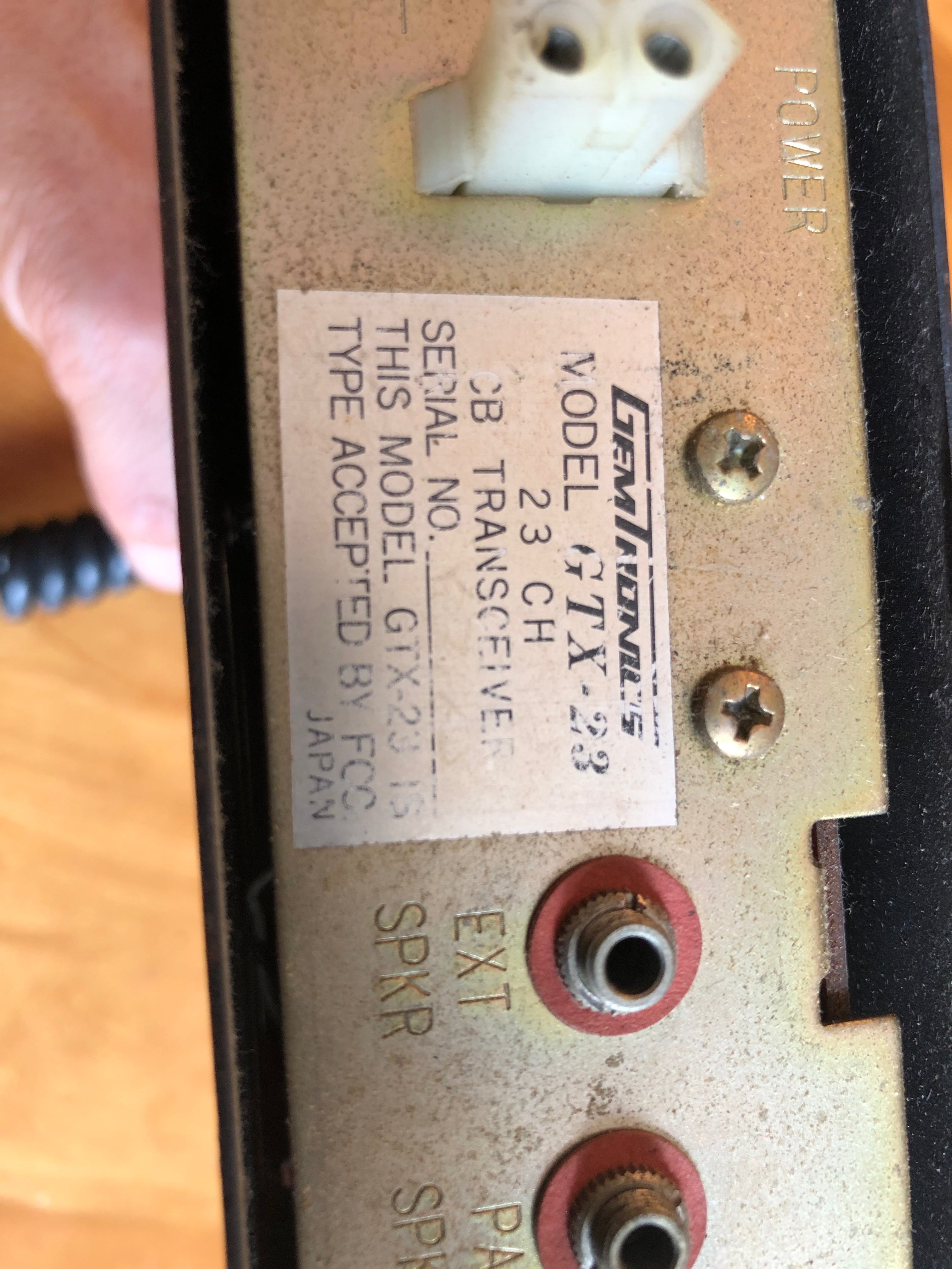 GEMTRONICS GTX-23 CB Radio Untested AS IS For Parts