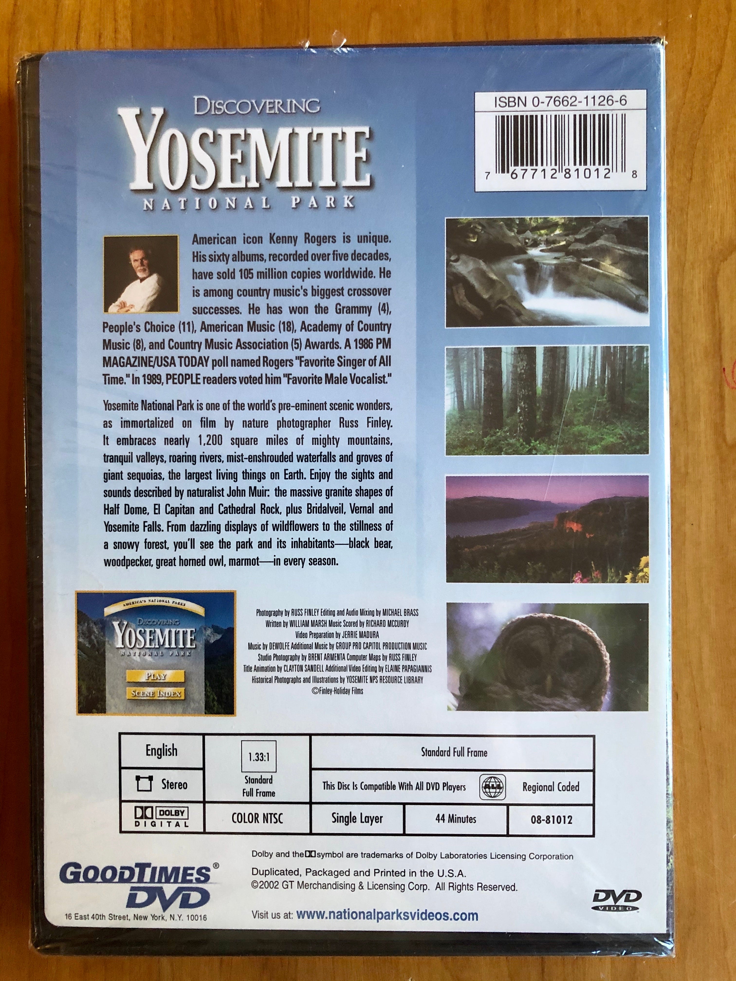 Kenny Rogers Discovering national parks DVDs