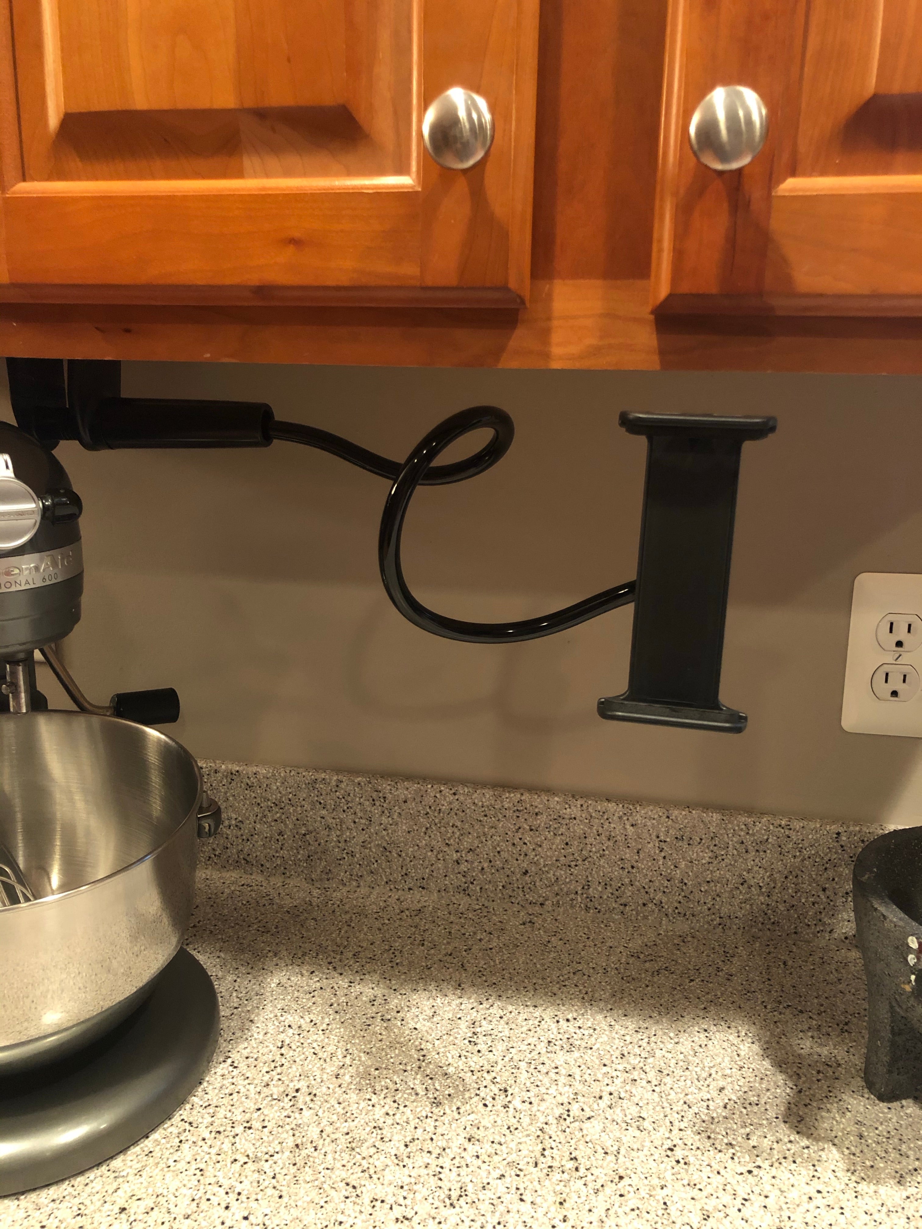 Cell phone holder with clamp