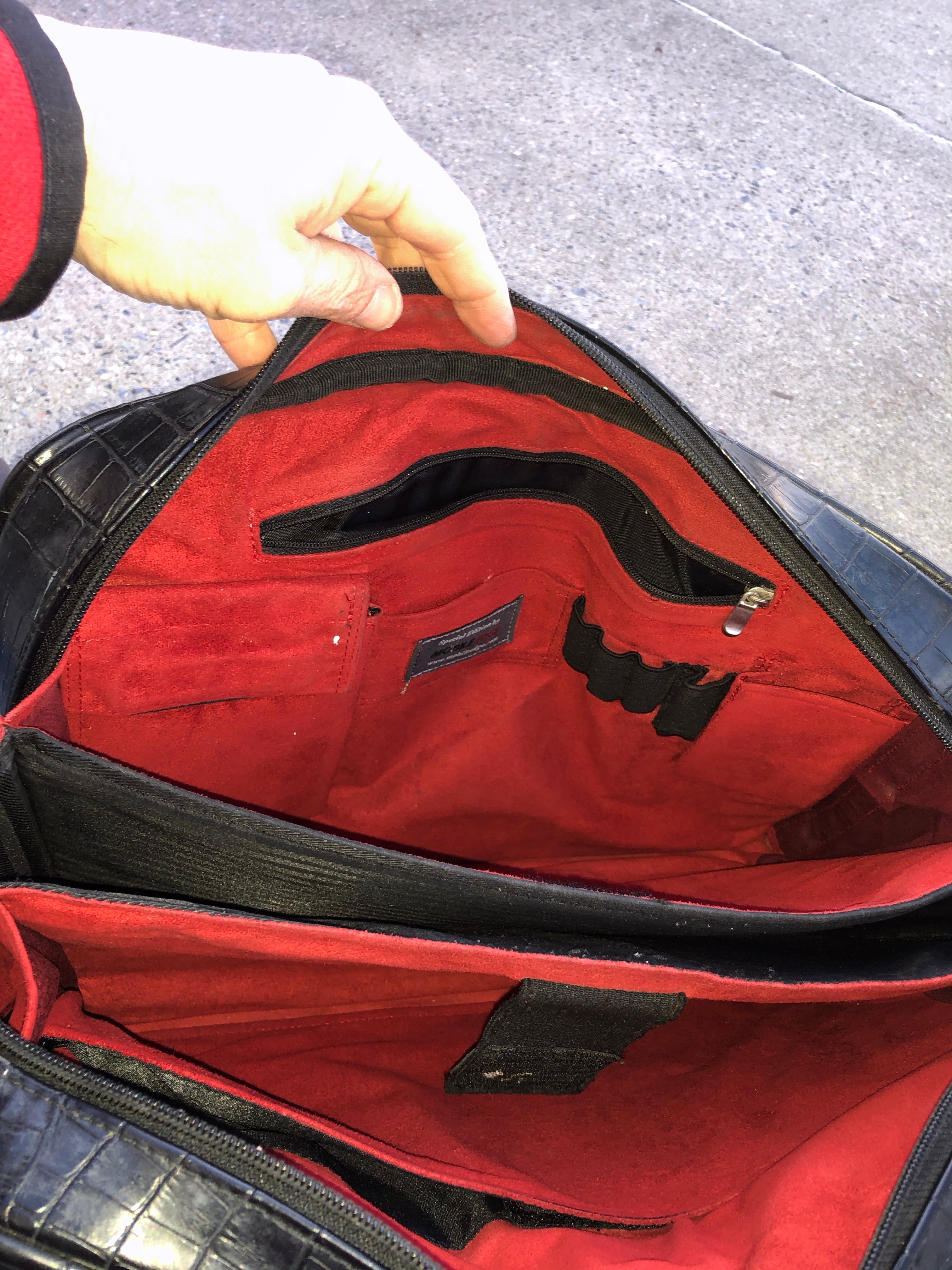 Women’s Laptop case, faux alligator