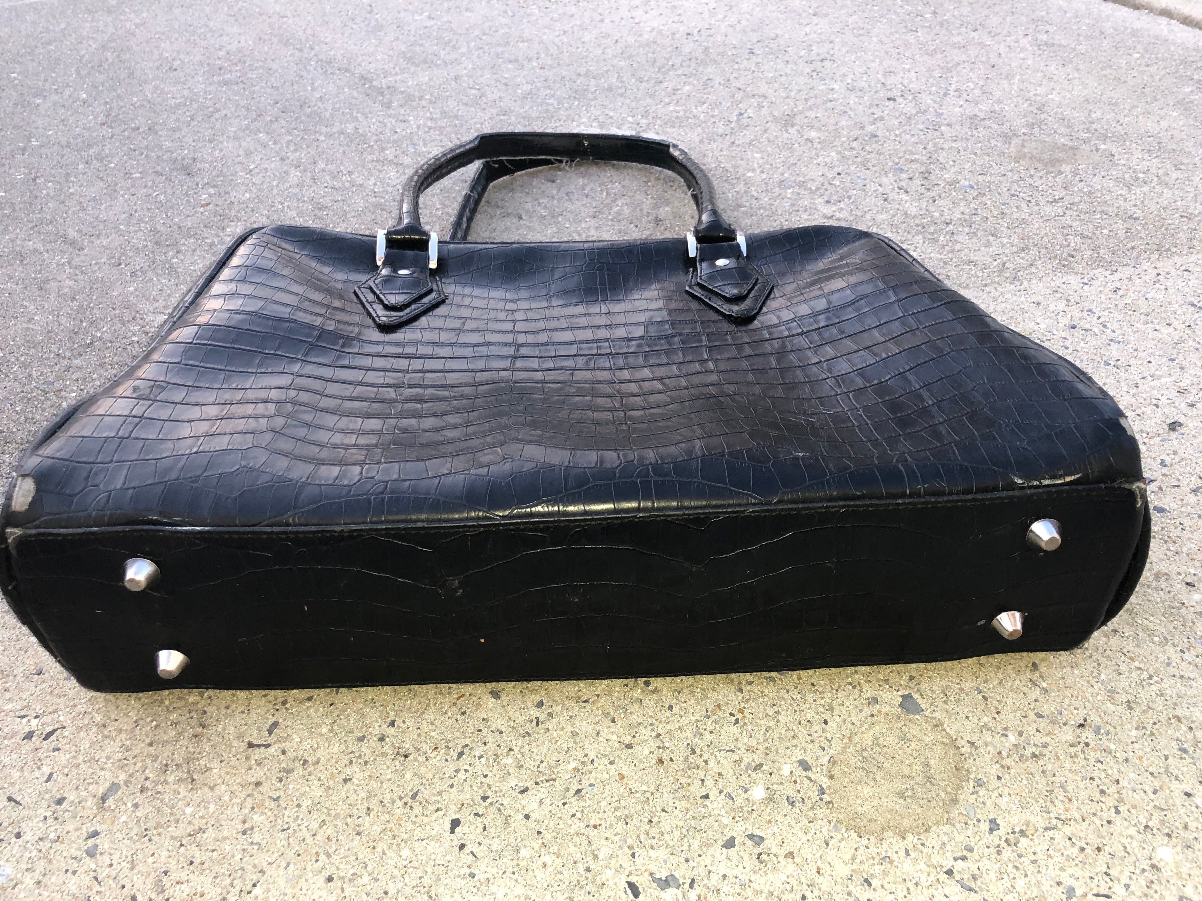 Women’s Laptop case, faux alligator