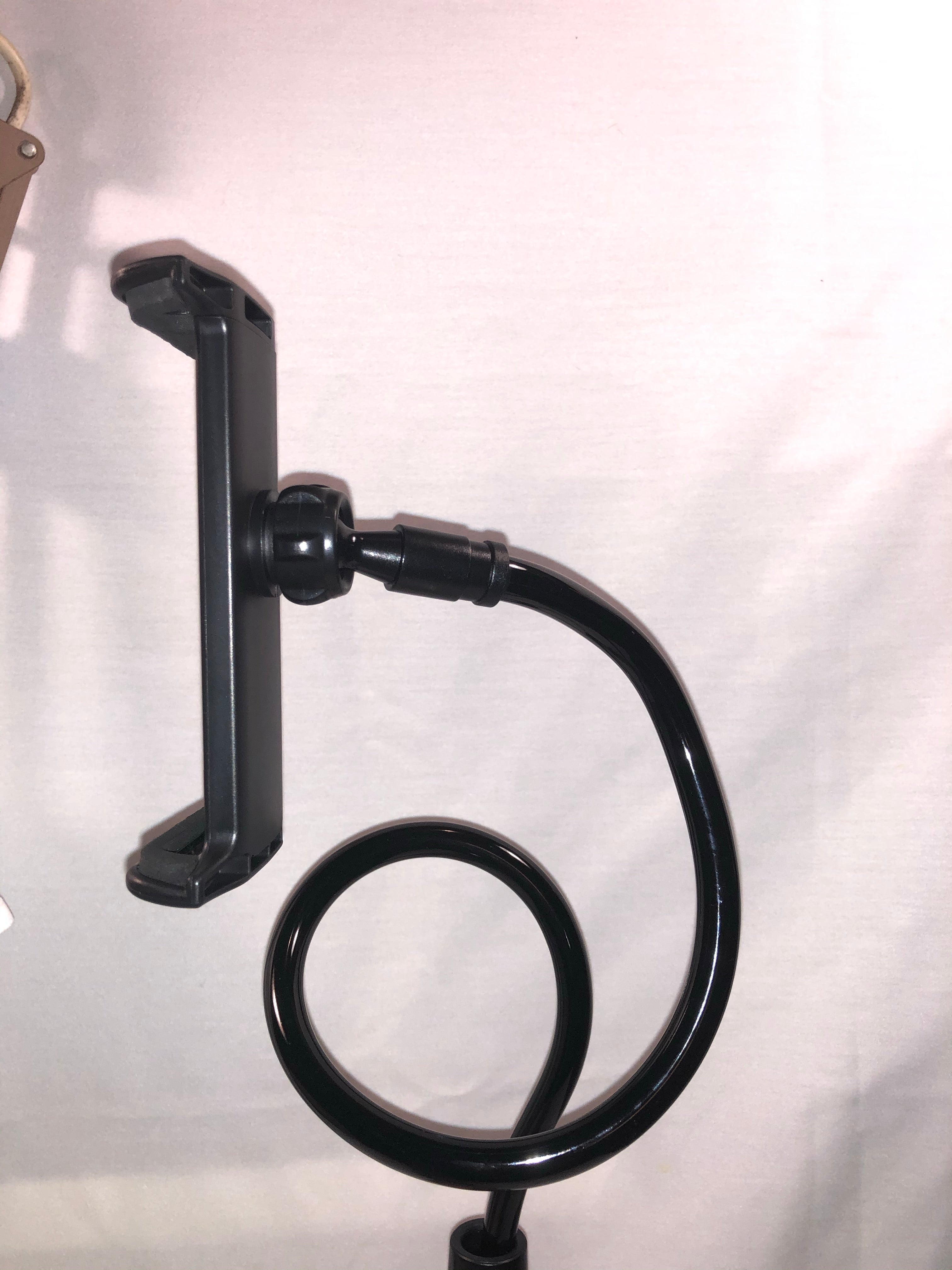 Cell phone holder with clamp