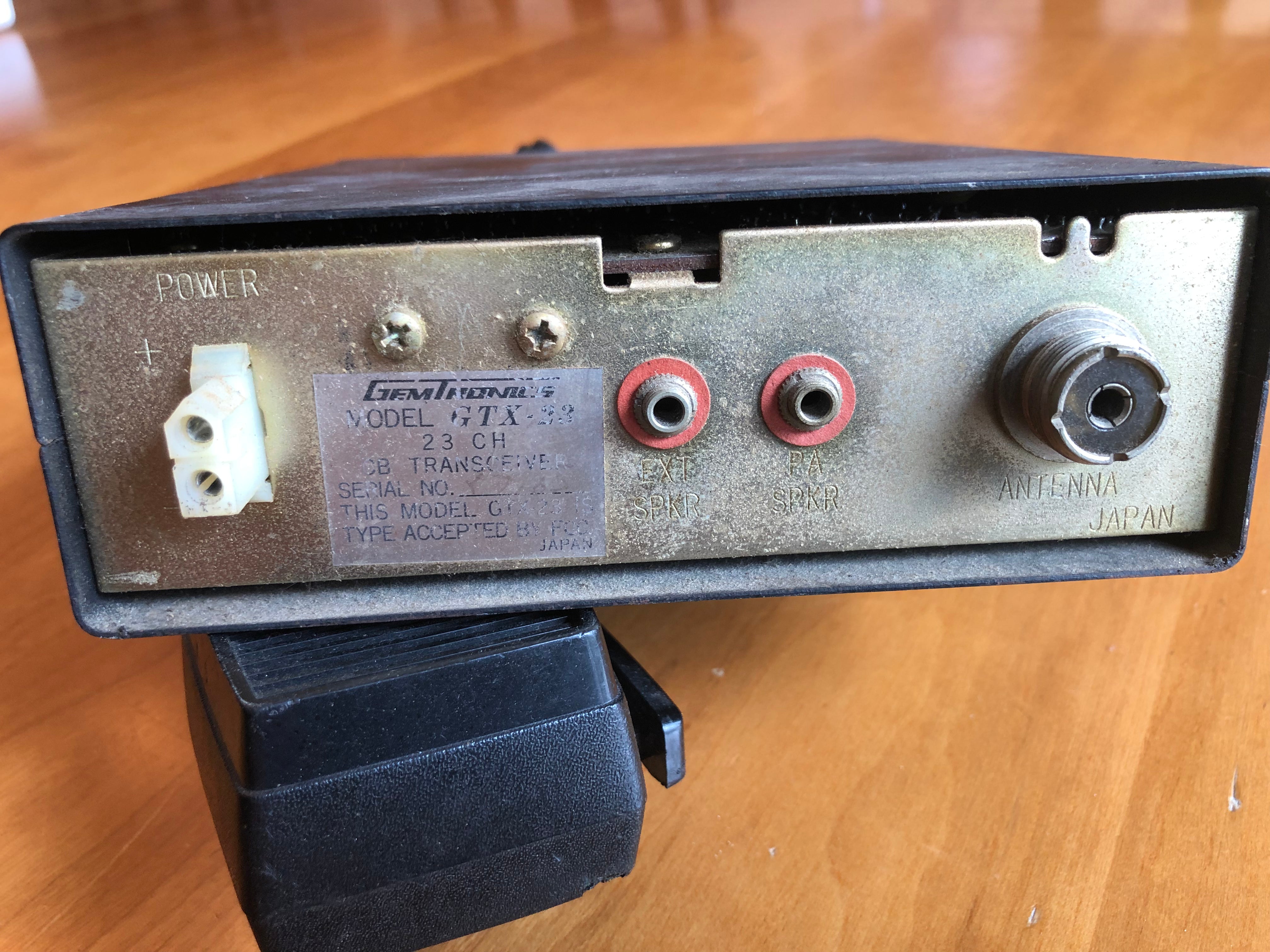 GEMTRONICS GTX-23 CB Radio Untested AS IS For Parts
