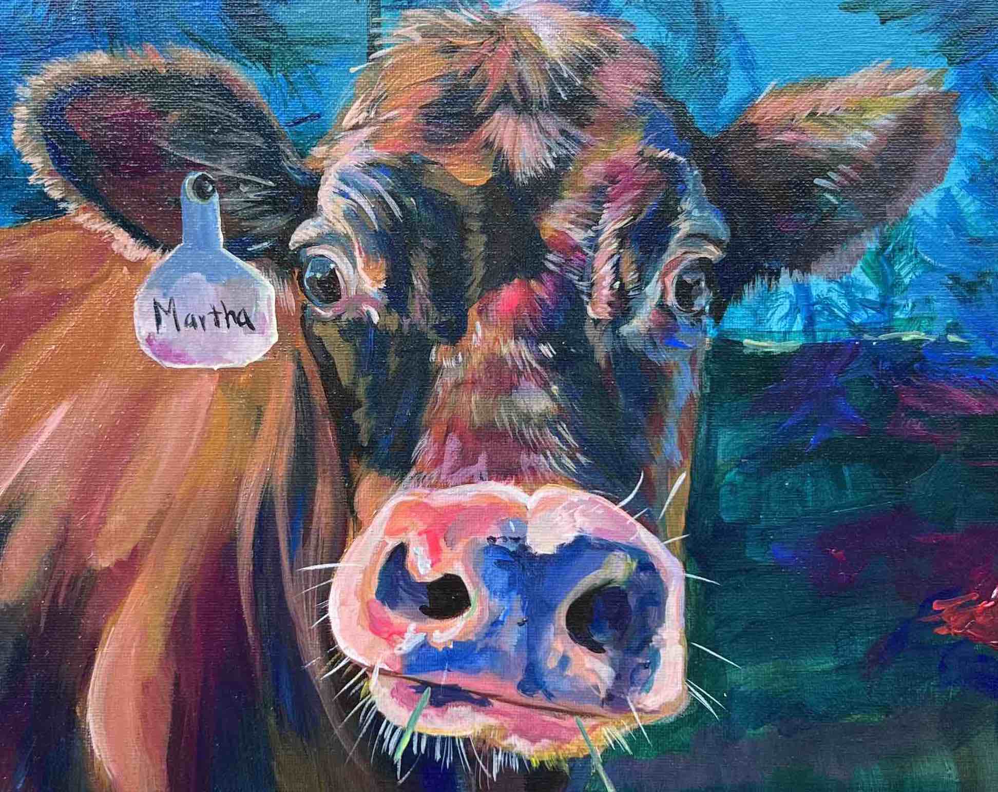 Martha Number 1, 20x16 original hand painted portrait