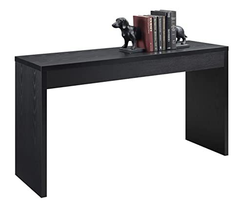 Convenience Concepts Northfield Hall Console Desk Table, 48(L) x 15.5(W) x 28"(H), Black