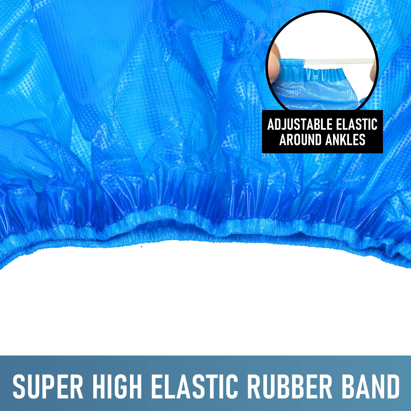 Buself Shoe Covers Disposable Non Slip - Pack of 100 (50 Pairs), Premium Waterproof and Recyclable Shoe Booties Covers for Indoors, Fits Up To 11 US Men and 13 US Women Size