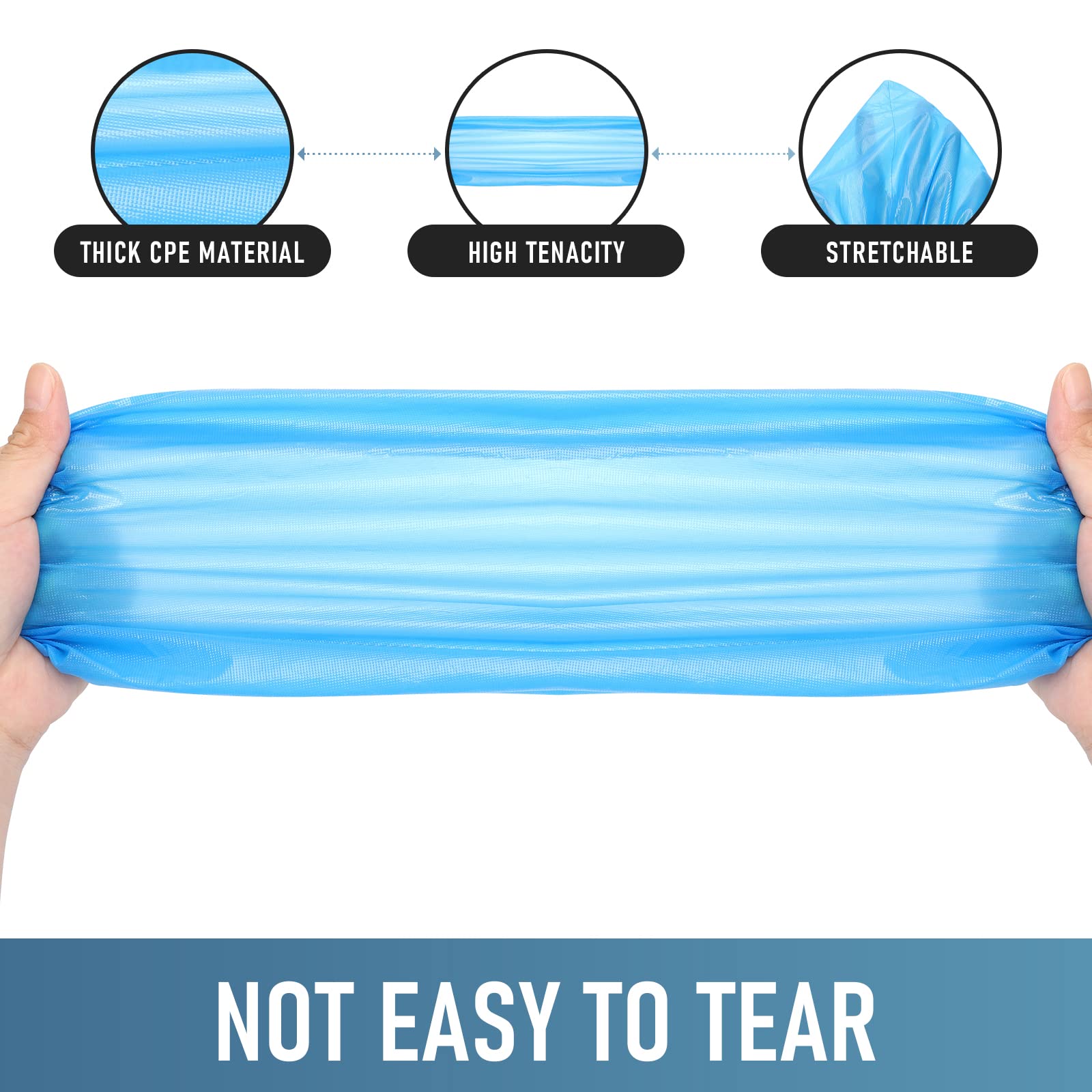 Buself Shoe Covers Disposable Non Slip - Pack of 100 (50 Pairs), Premium Waterproof and Recyclable Shoe Booties Covers for Indoors, Fits Up To 11 US Men and 13 US Women Size