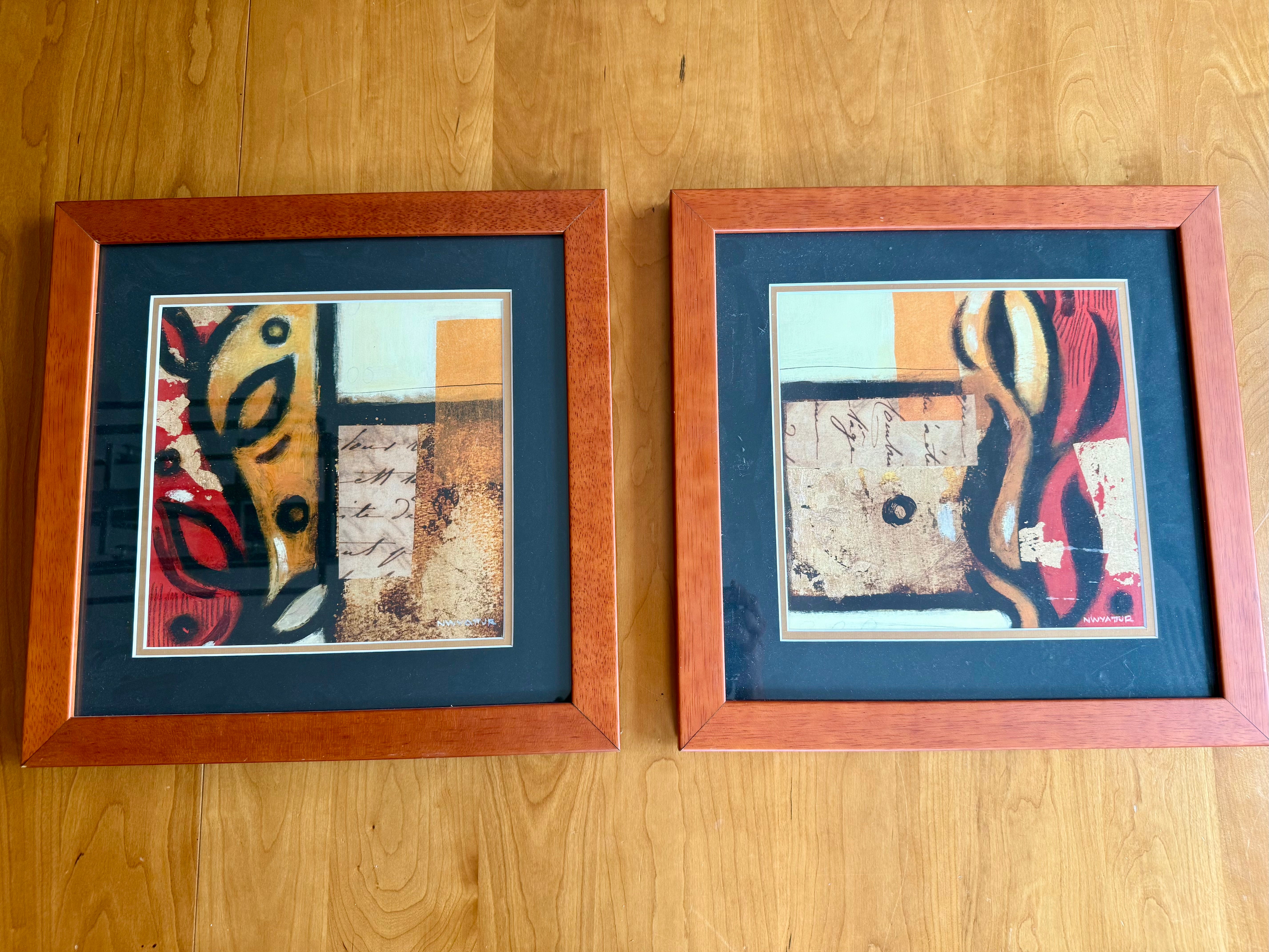 Two 16x16 wall art