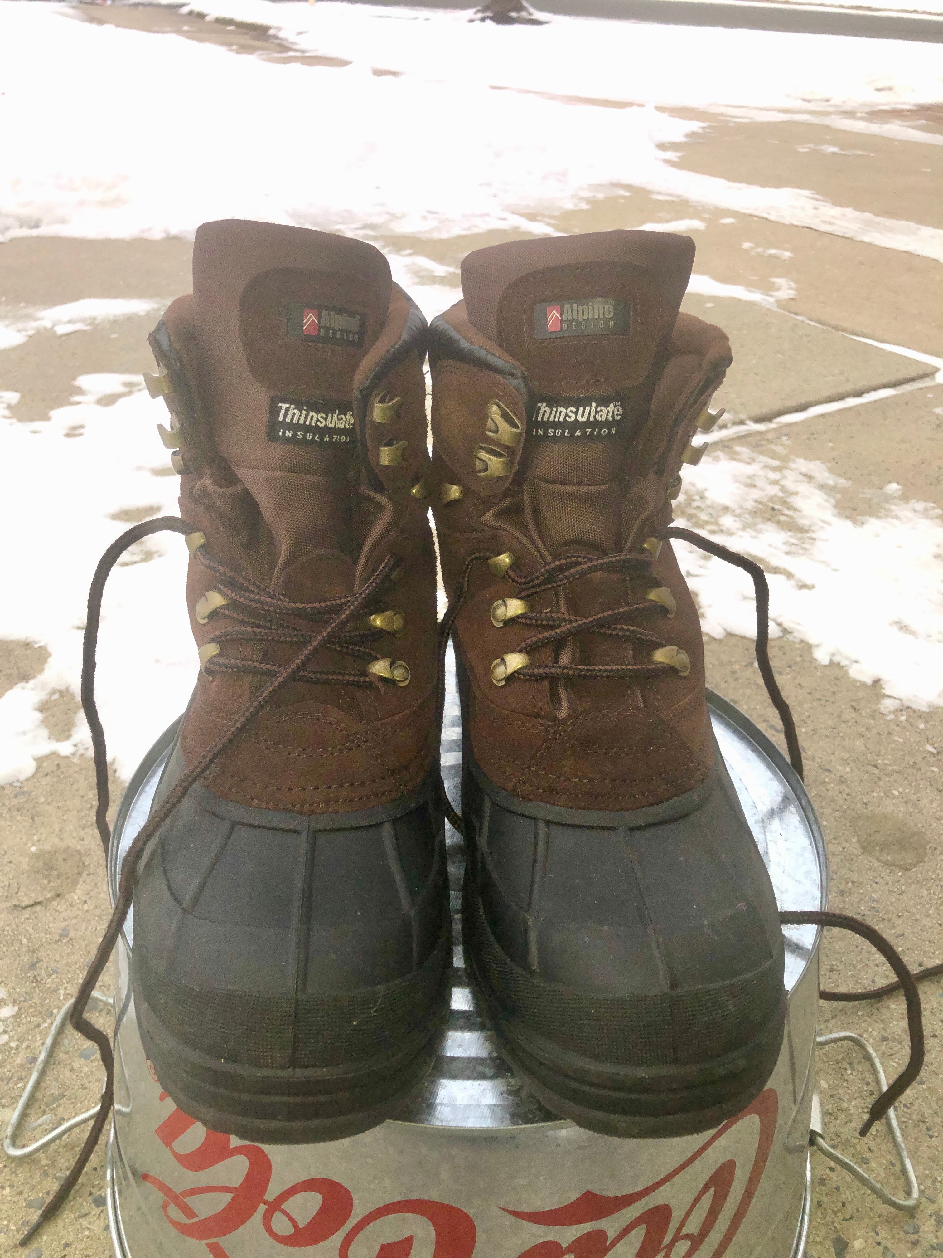 Men’s work boots/ snow boots size 10.5/ 11, like new, Eddie Bauer, Alpine Design