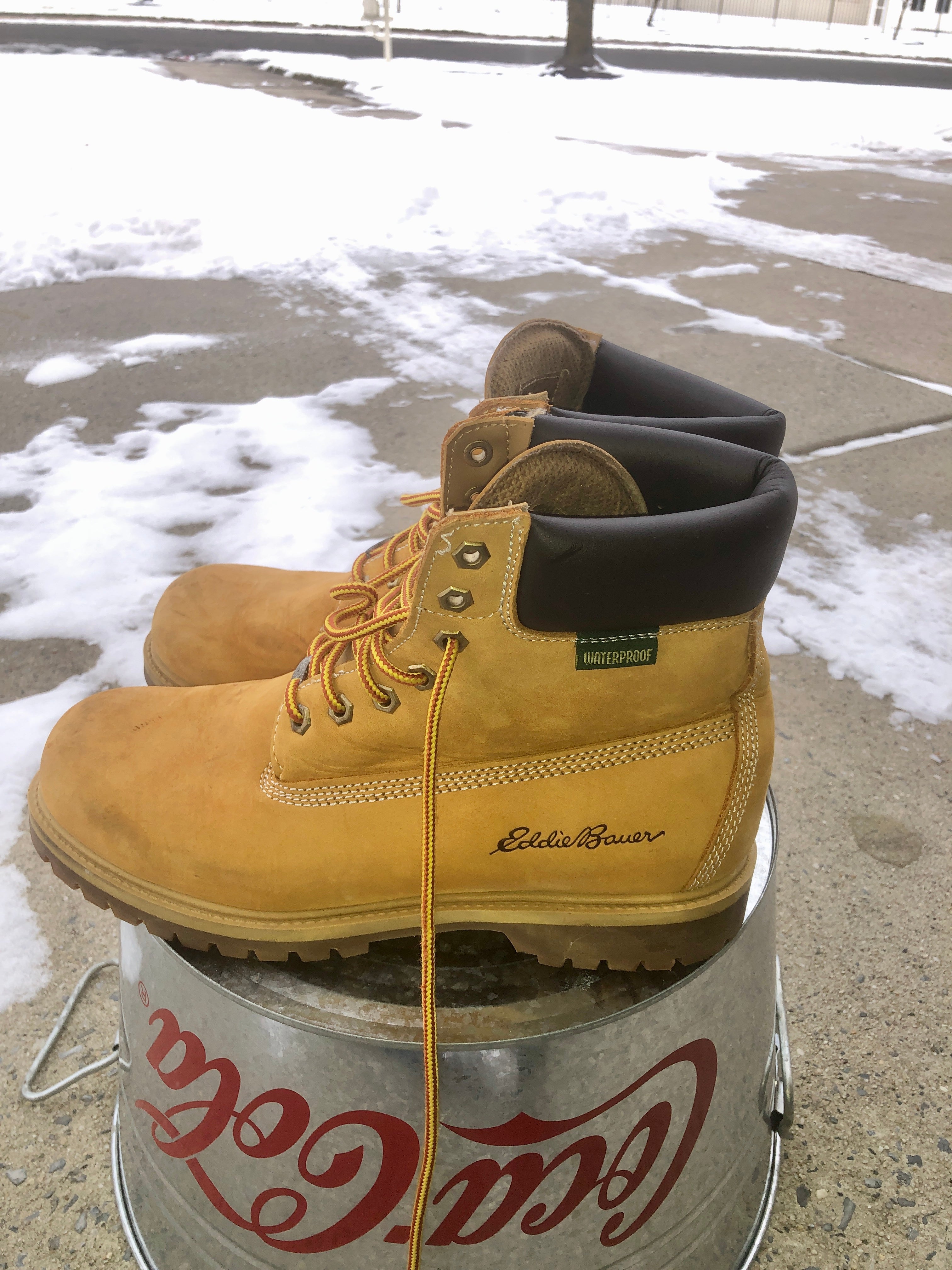 Men’s work boots/ snow boots size 10.5/ 11, like new, Eddie Bauer, Alpine Design