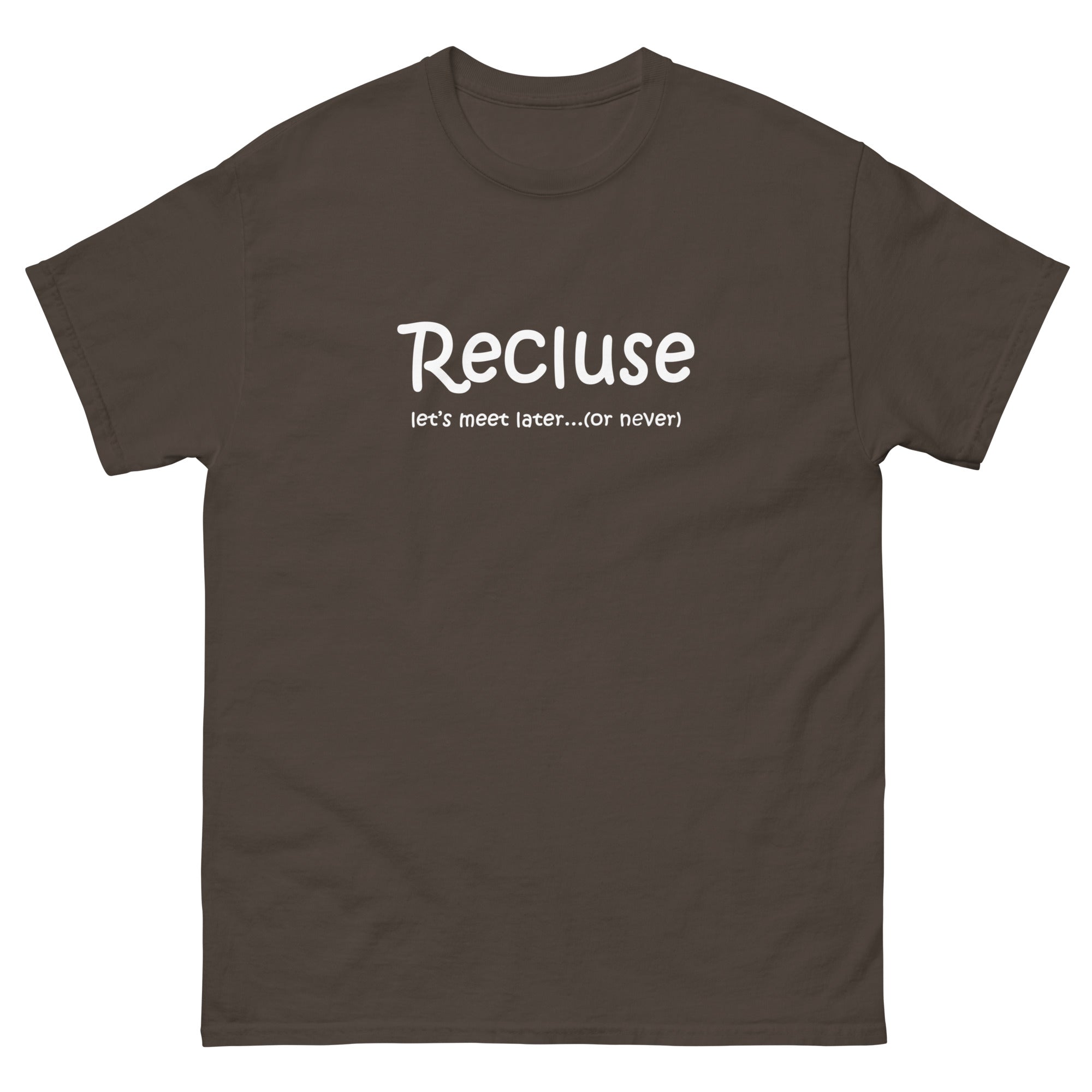 Recluse, let's meet later (or never) Unisex classic tee shirt