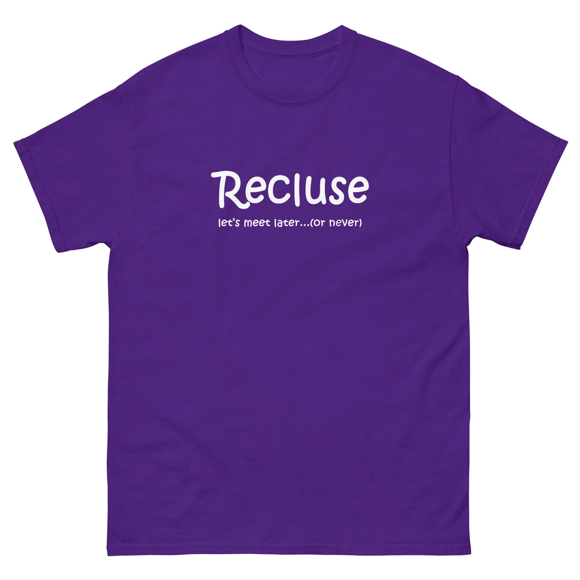 Recluse, let's meet later (or never) Unisex classic tee shirt