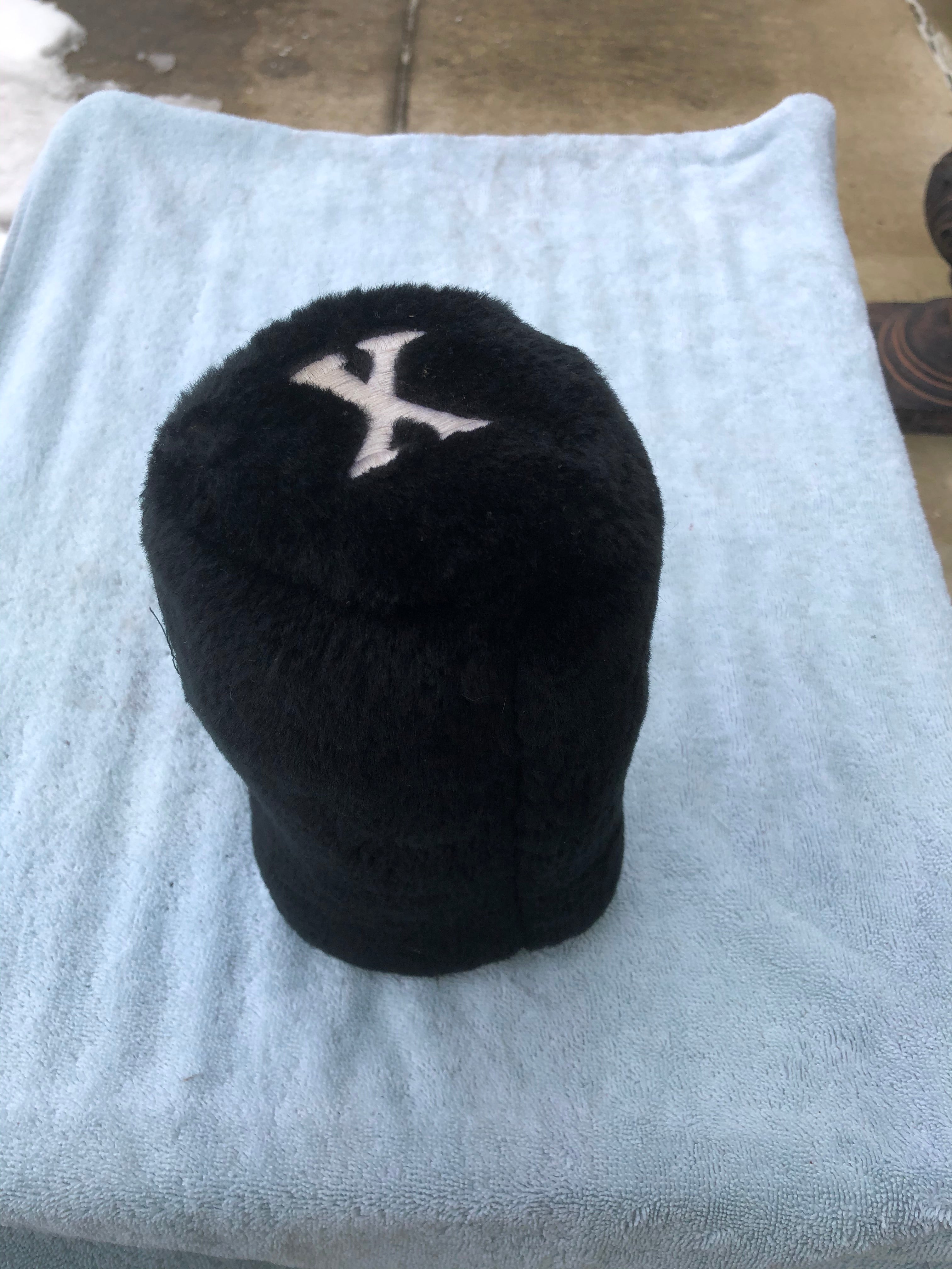 Generic X golf club head cover- BLACK