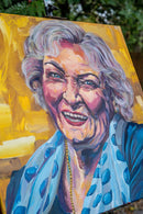 Betty White 24x24 original hand painted portrait