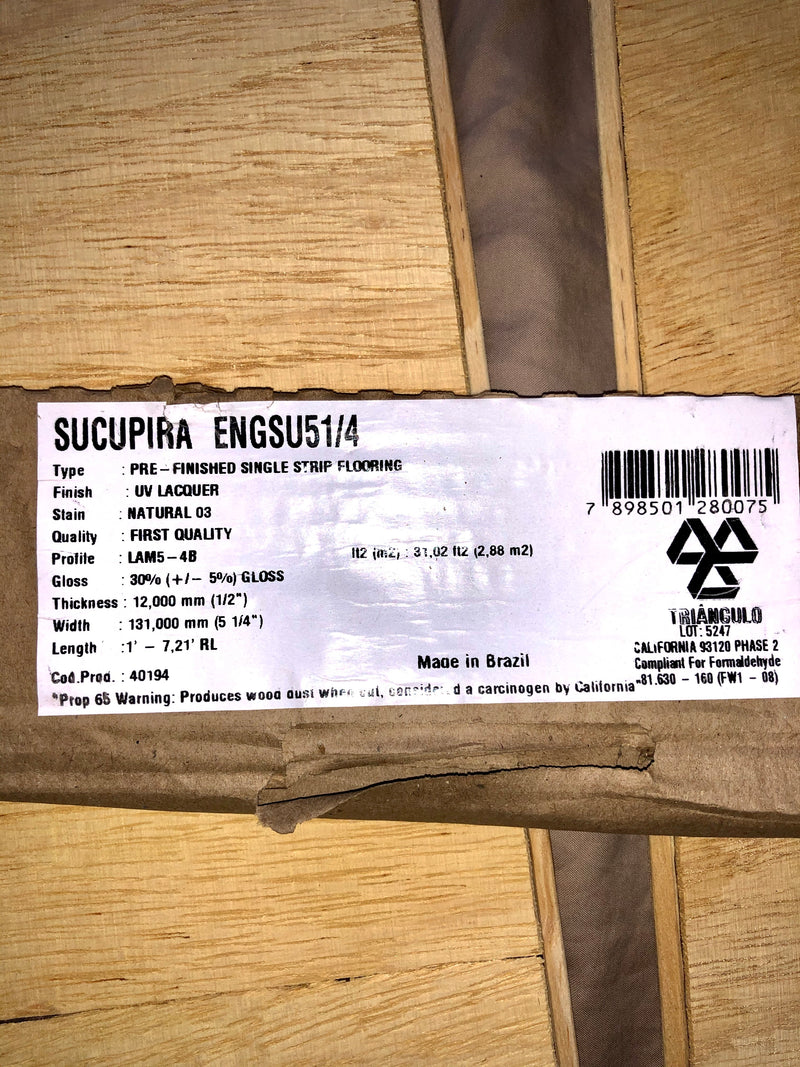 Sucupira Brazilian Chestnut Engineered wood floor