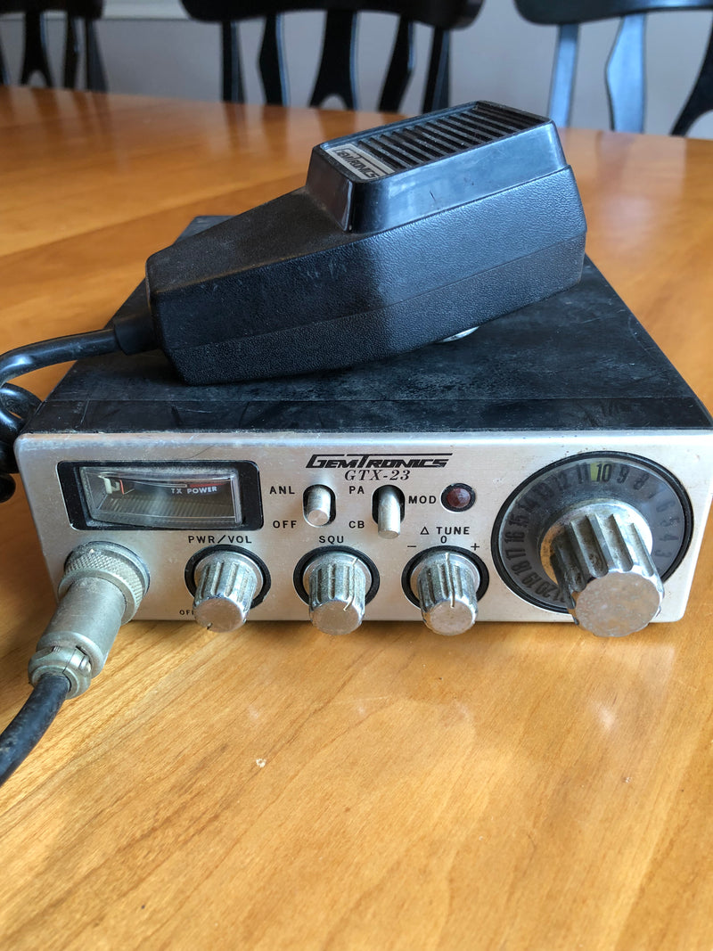 GEMTRONICS GTX-23 CB Radio Untested AS IS For Parts