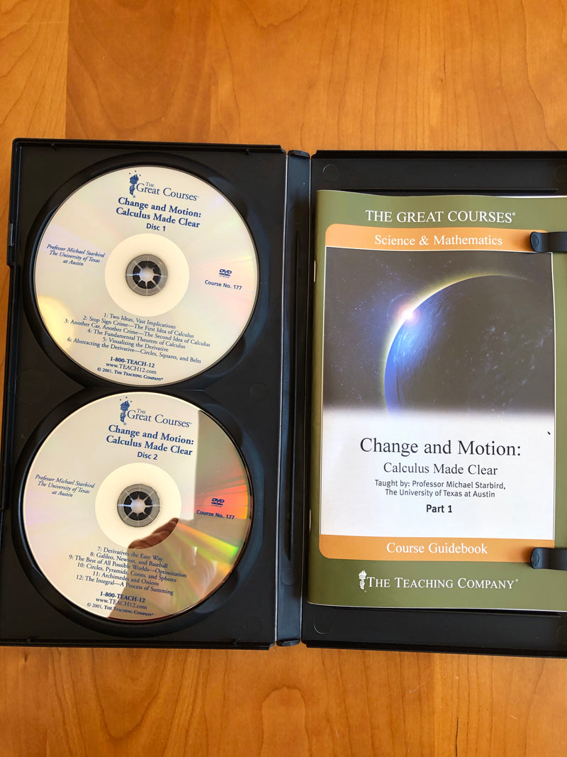 Calculus made clear, change and motion; 4 DVD Set