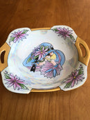 RS Germany hand painted dish, Rena E Keisser